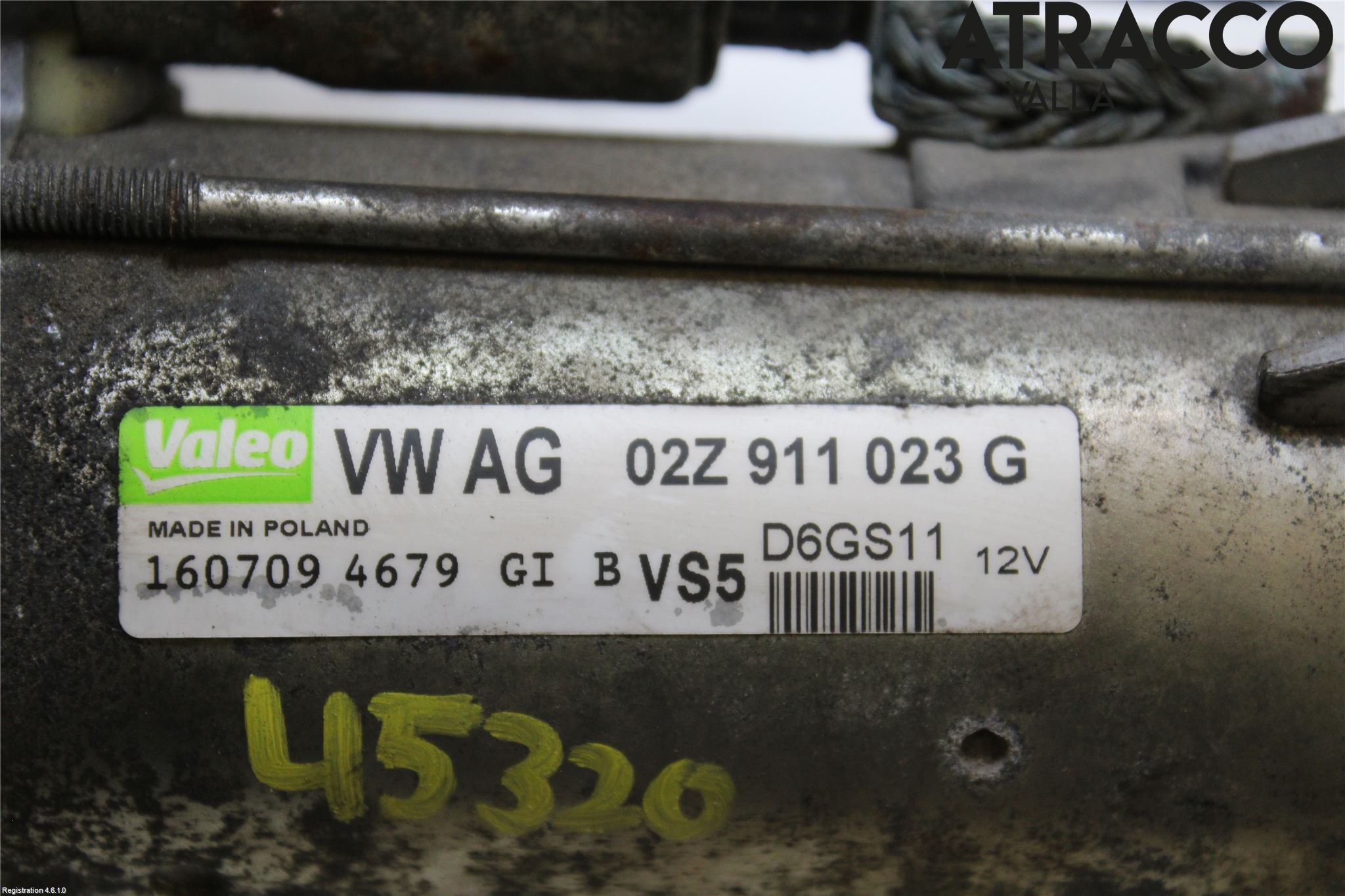 Volkswagen VW TOURAN 03-10 Startmotor