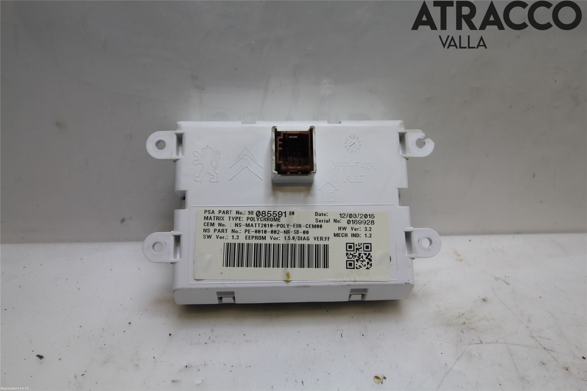 Peugeot 208 12-15 Kontrolldisplay