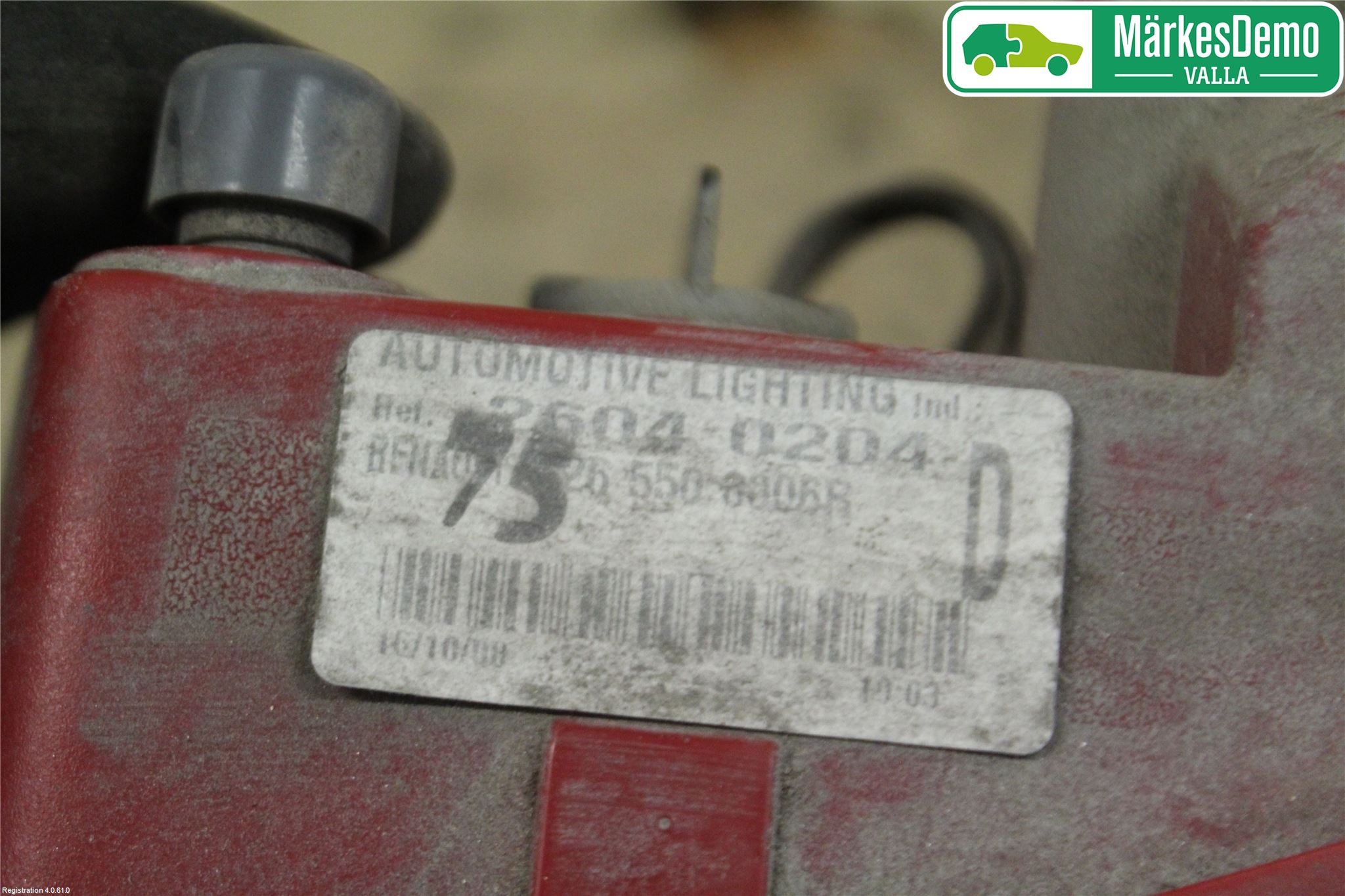 Renault LAGUNA III 08-10 Bakljus Lucka Hö