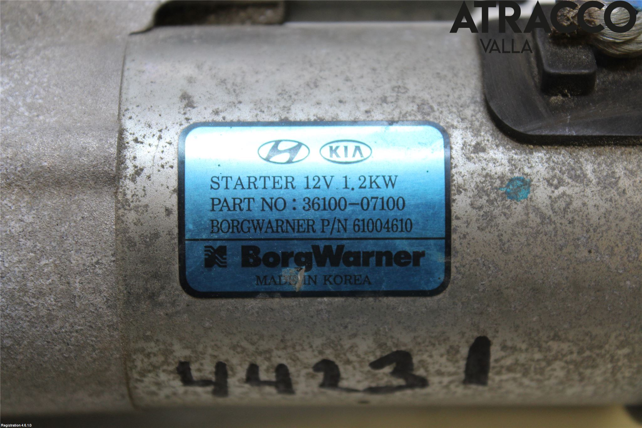 Hyundai i10 LA 20- Startmotor