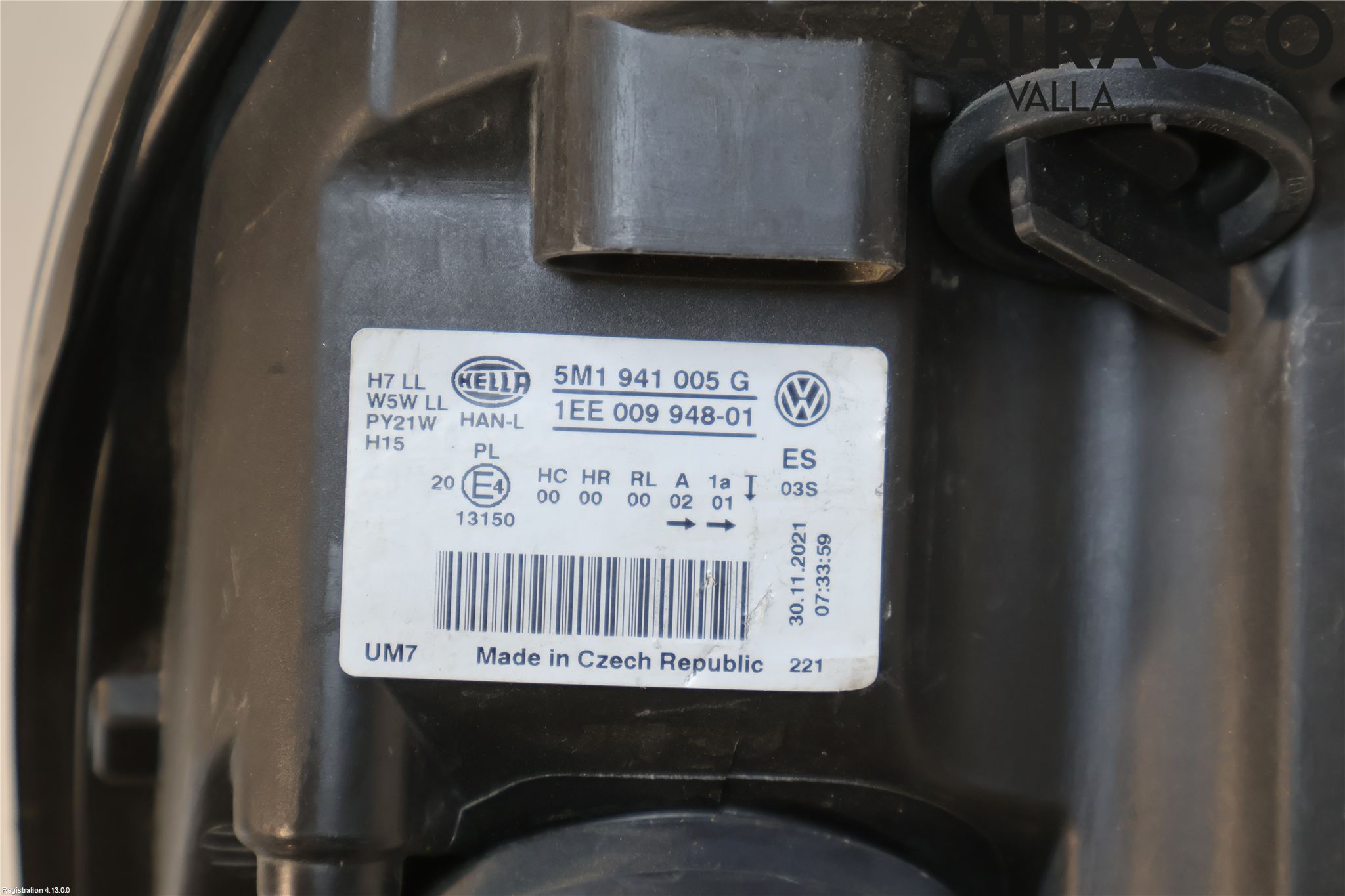 Volkswagen VW GOLF PLUS/CROSS GOLF 04-14 Strålkastare Vänster