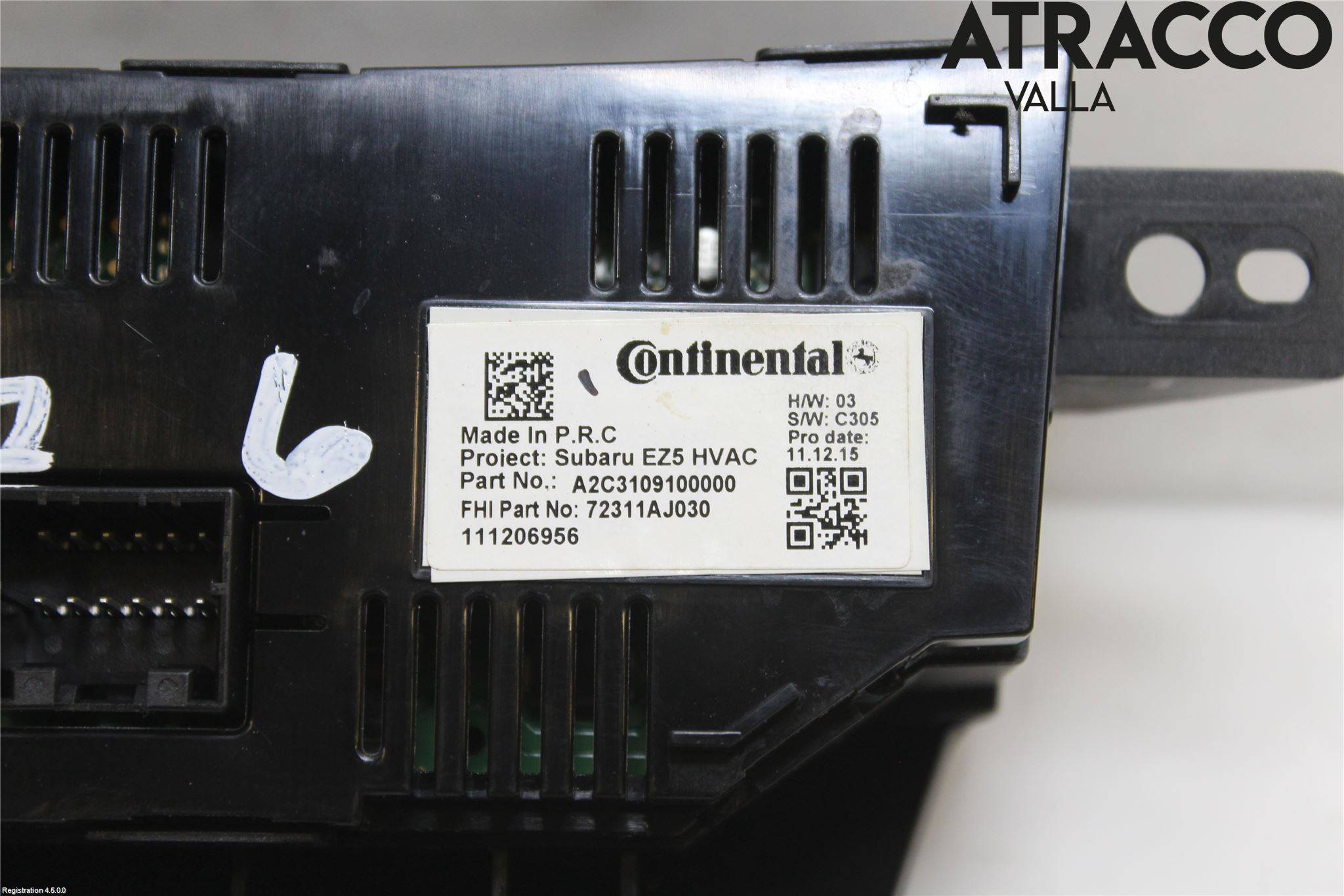 Subaru OUTBACK 10-15 Ac Styrenhet Ac Manöveren