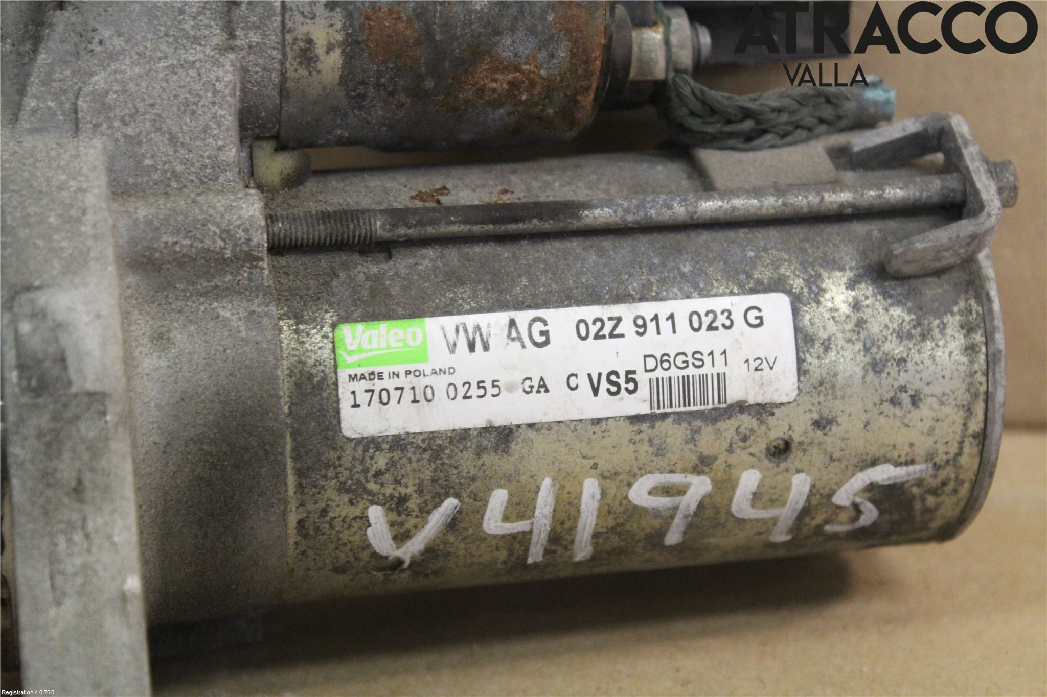 Volkswagen VW GOLF VI 09-13 Startmotor