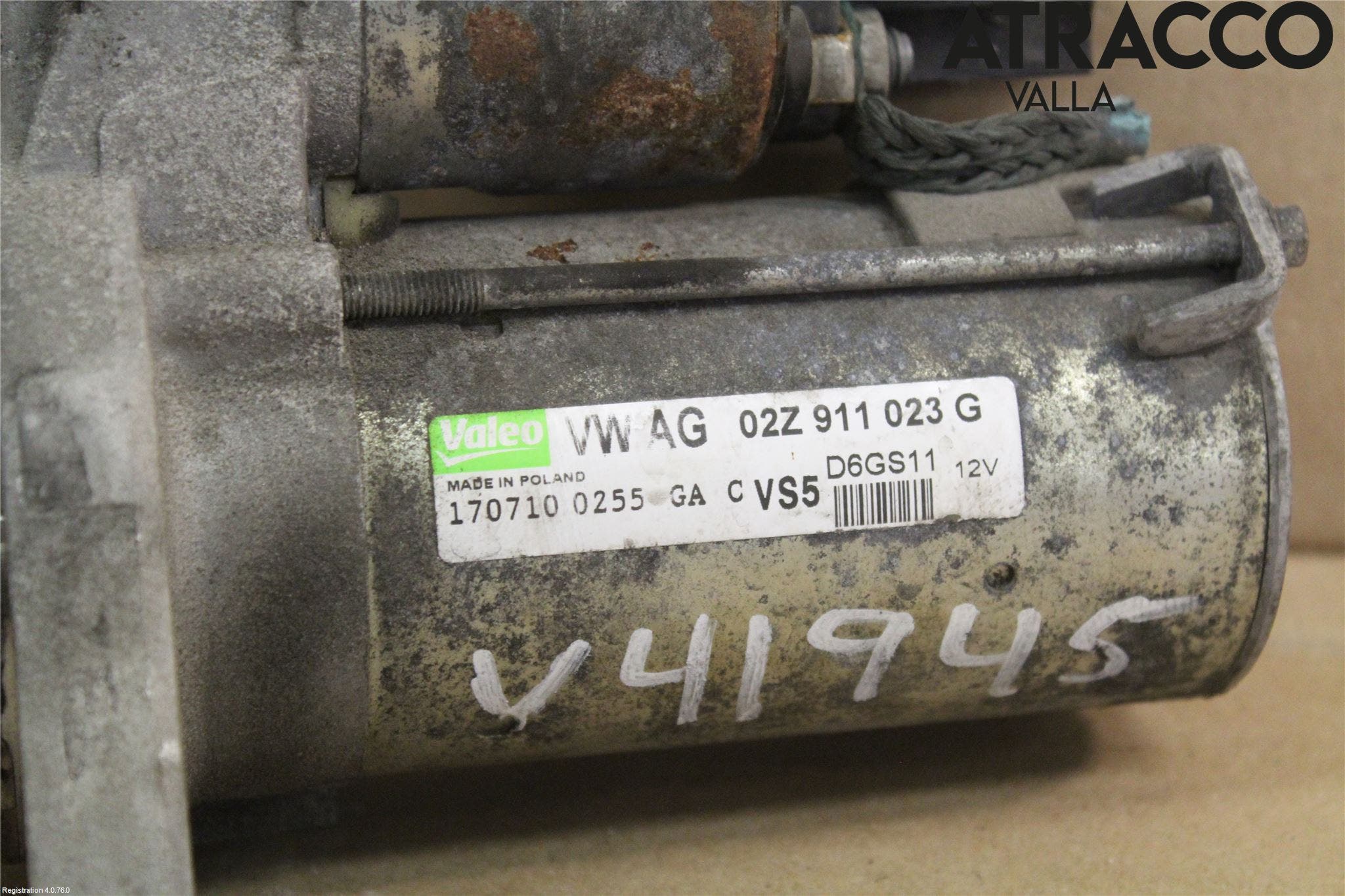 Volkswagen VW GOLF VI 09-13 Startmotor