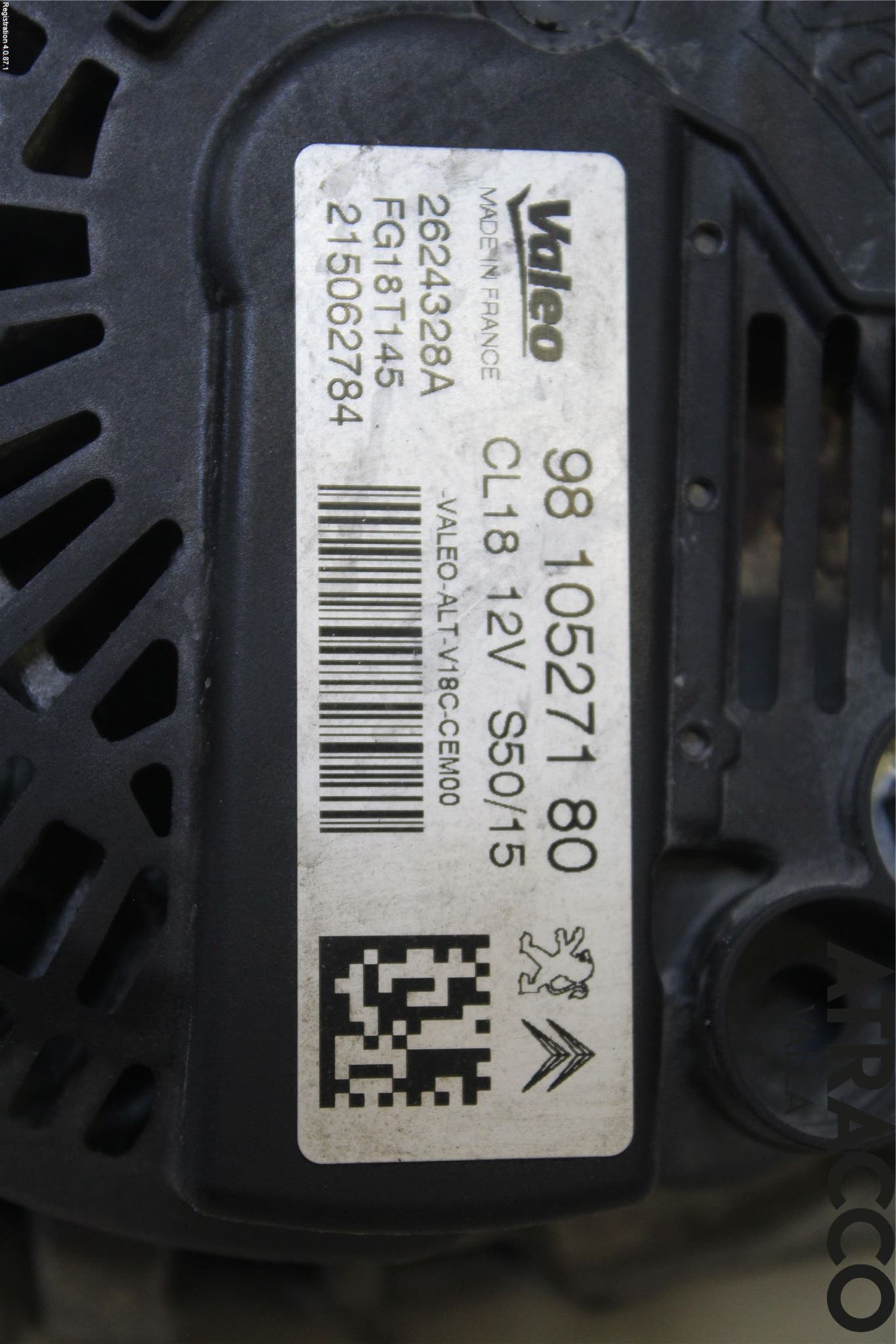 Peugeot PARTNER 16-18 Generator