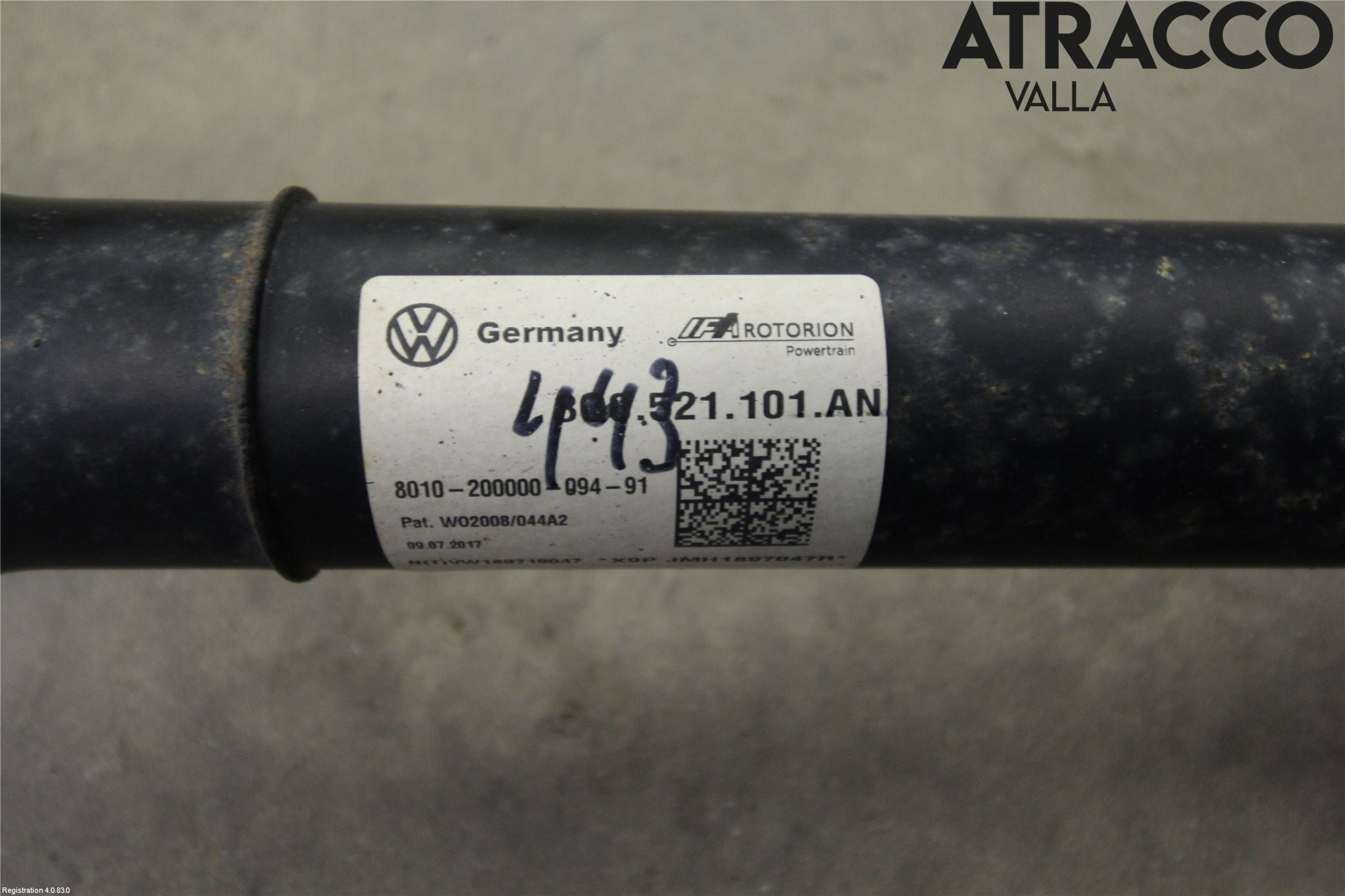 Volkswagen VW PASSAT 15-19 Mellanaxel Komp