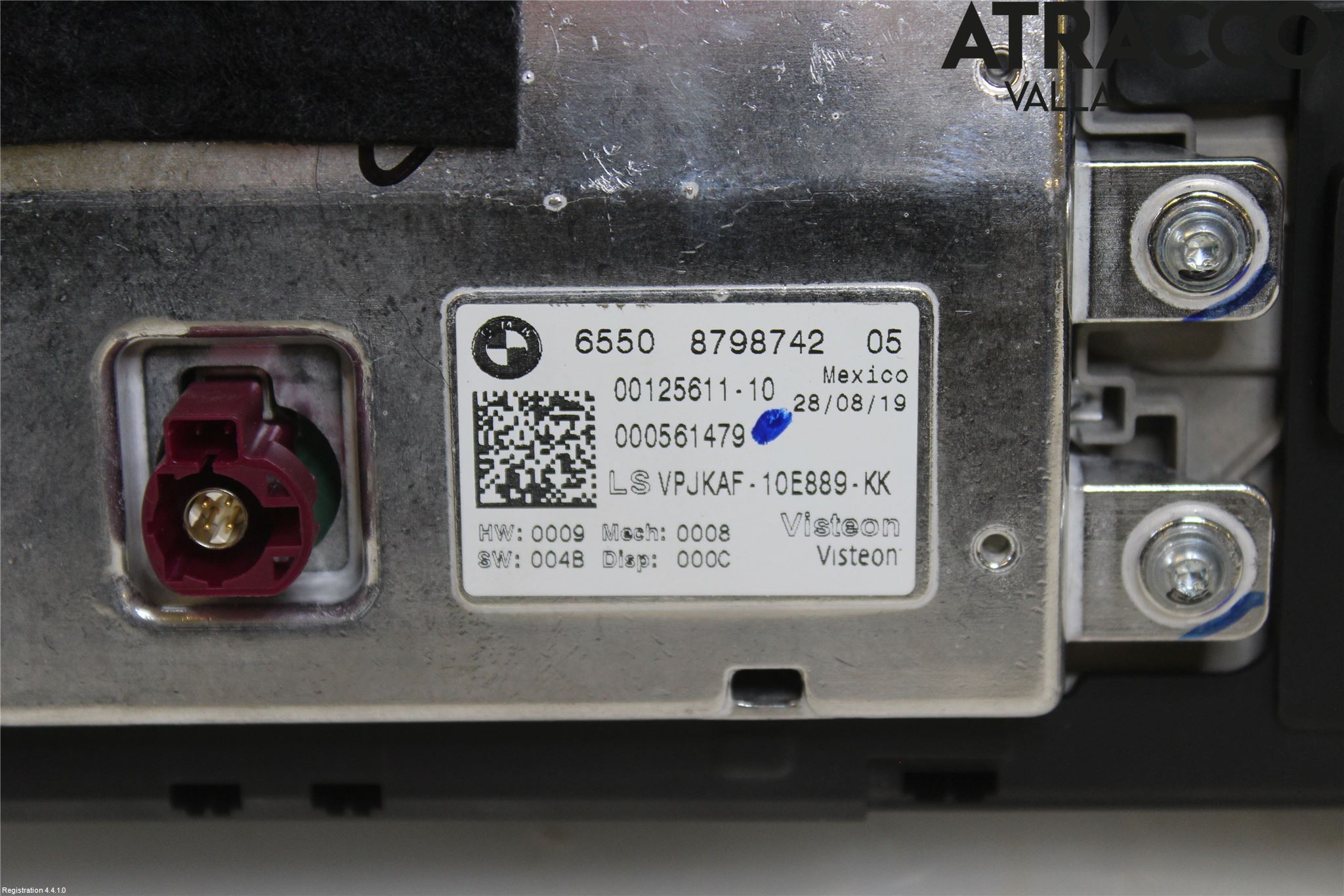 BMW 3 G20/G21/G80/G81 19- Multifunktionsdisplay