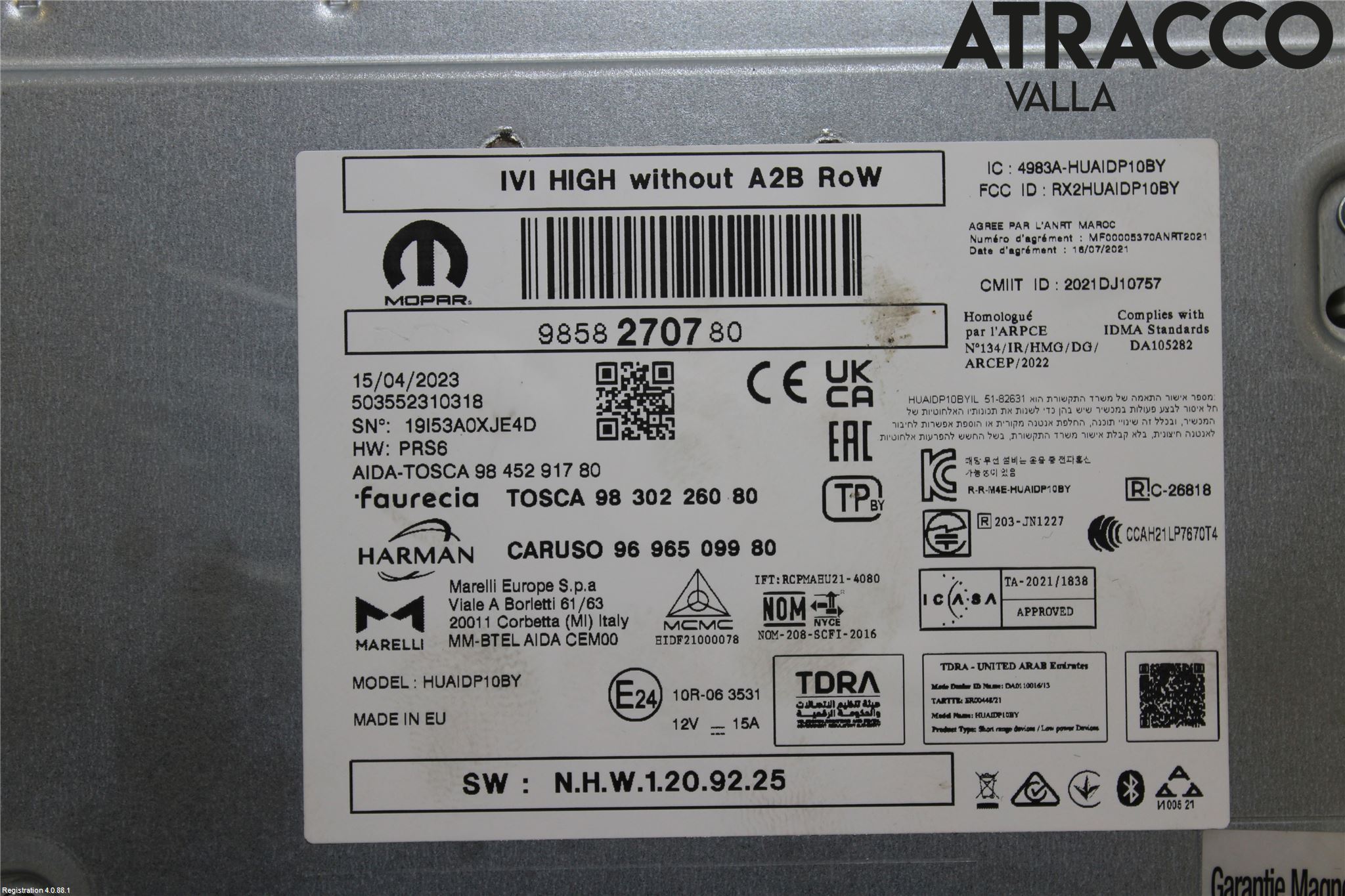 Peugeot 308/E-308 21- Styrenhet Multimedia