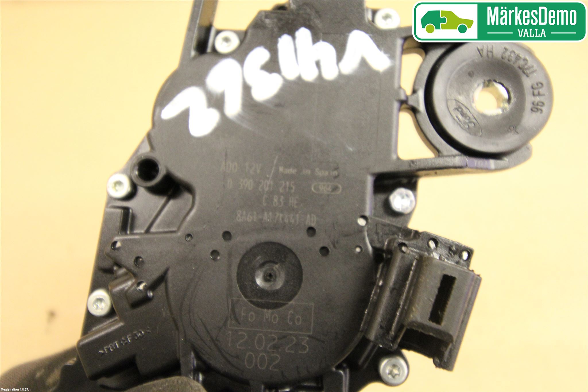 Ford FIESTA 09-12 Torkarmotor Baklucka
