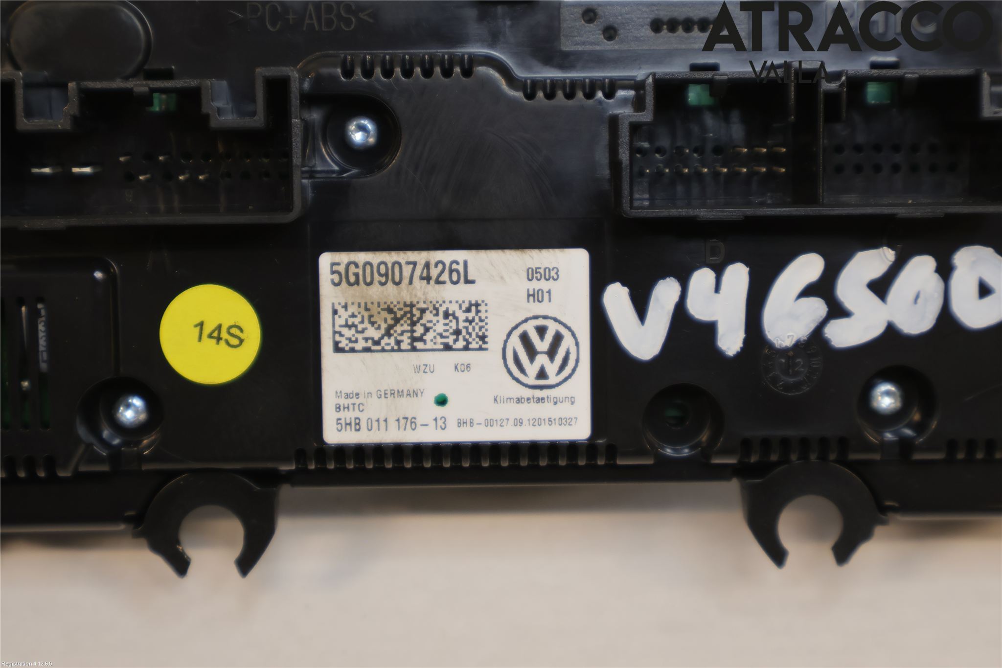 Volkswagen VW GOLF / E-GOLF VII 13-20 Ac Styrenhet Ac Manöveren