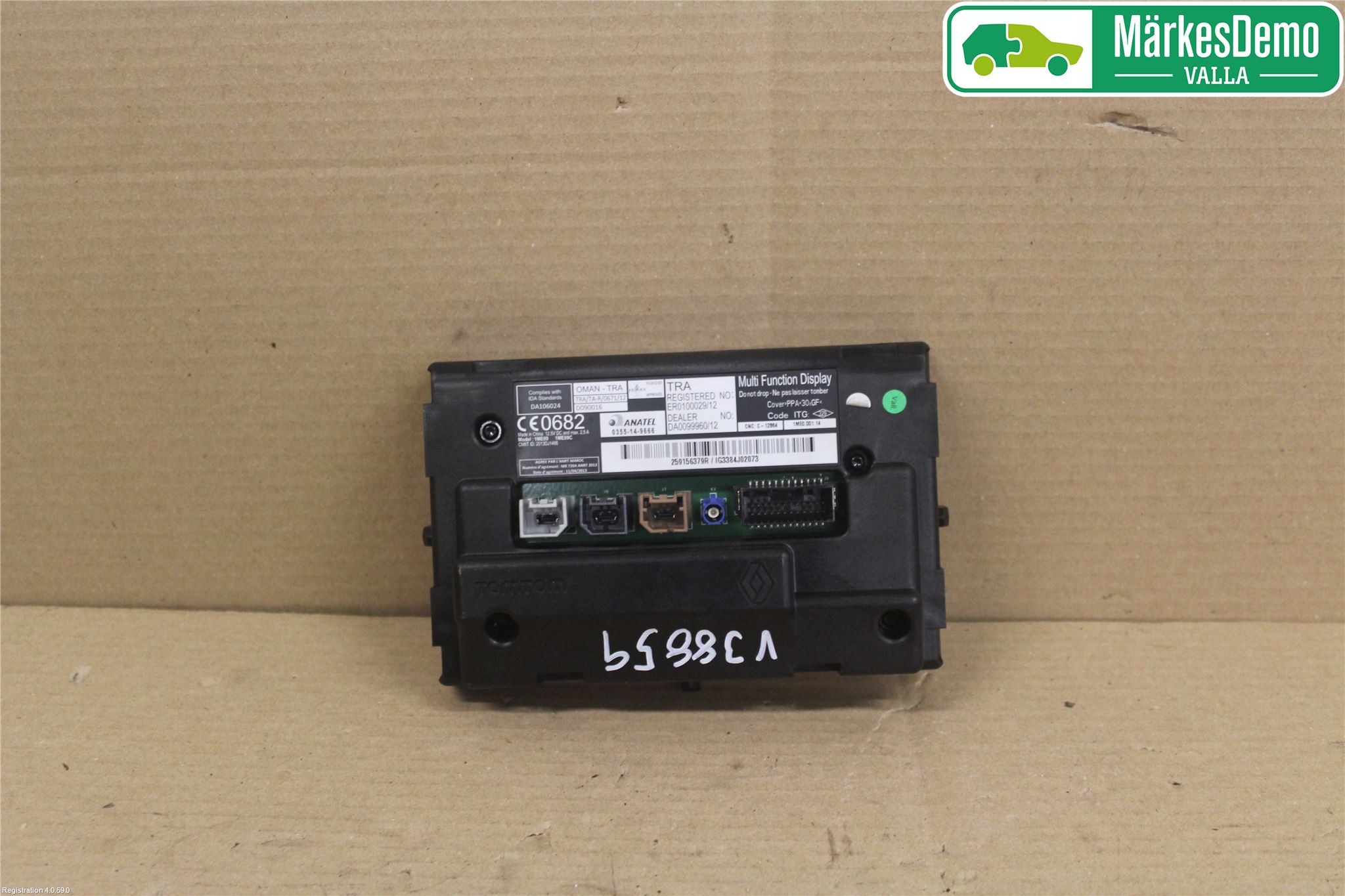 Renault CAPTUR 13-19 Multifunktionsdisplay