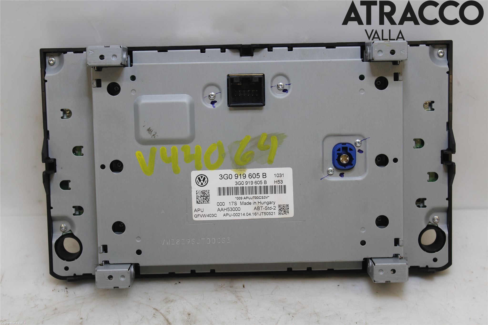 Volkswagen VW PASSAT 15-19 Multifunktionsdisplay