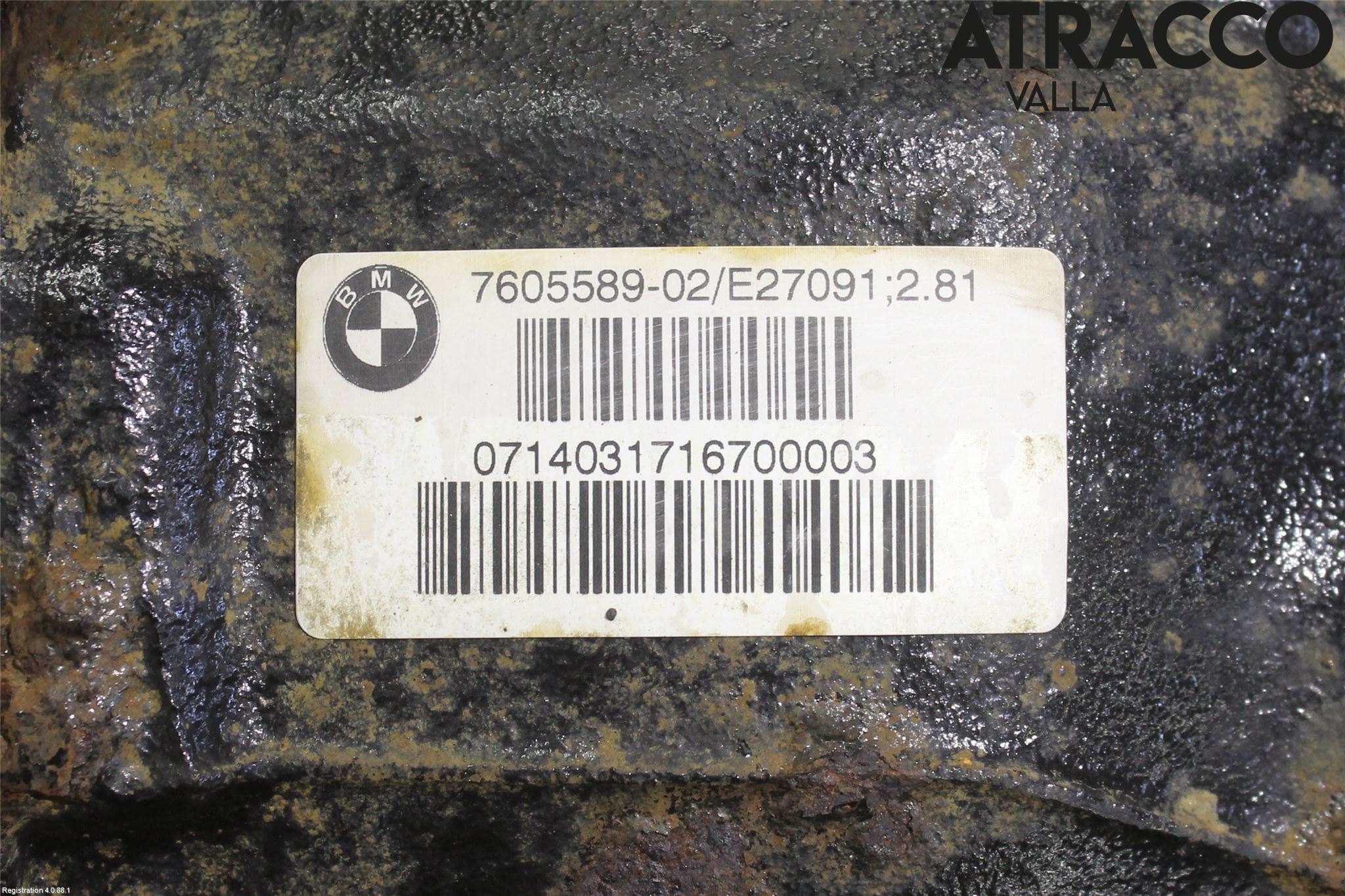 BMW 3 F30/F31/F80 12-19 Bakväxel-Diff