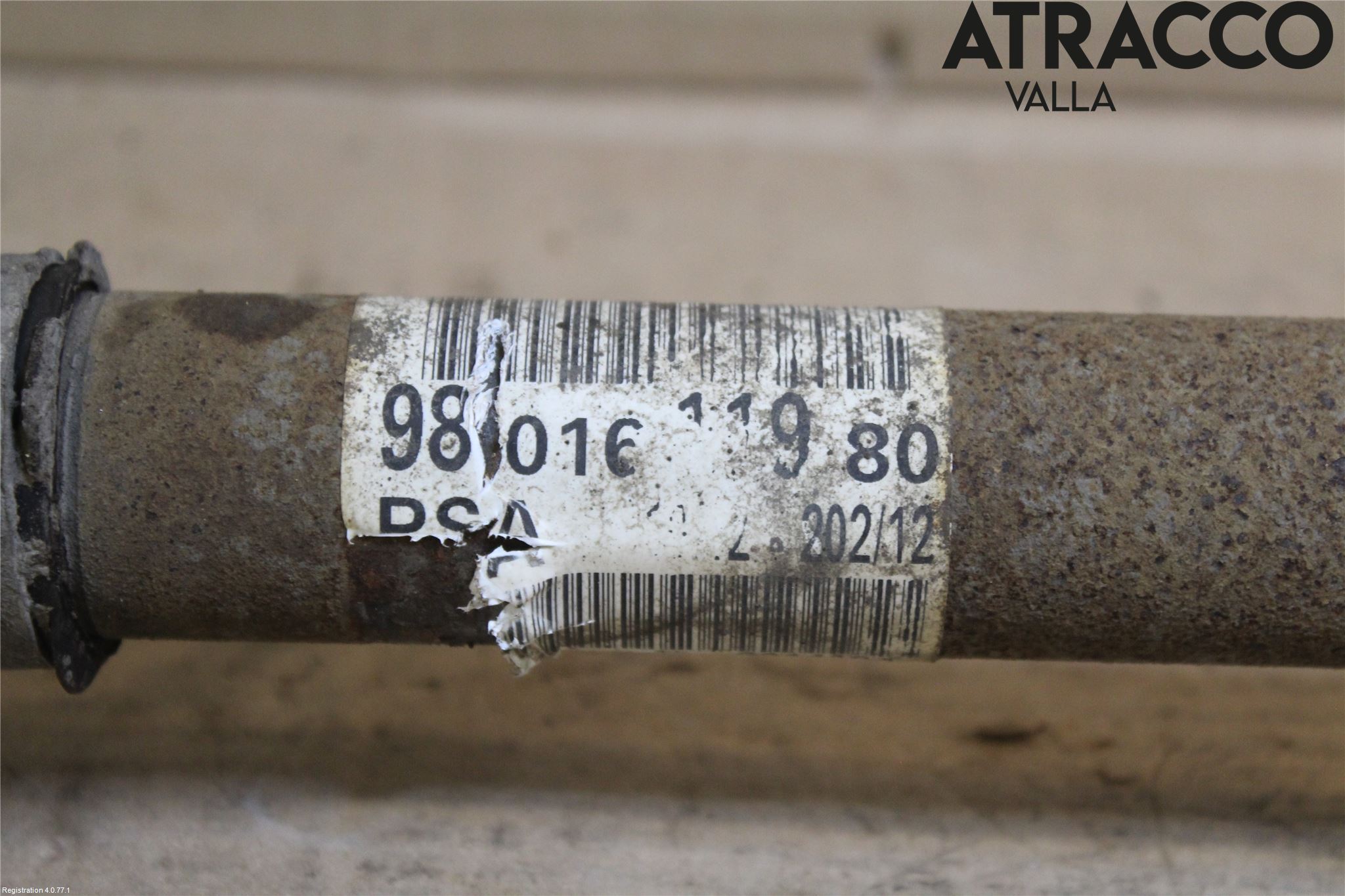 Peugeot 508 11-18 Drivaxel Fram Vänster