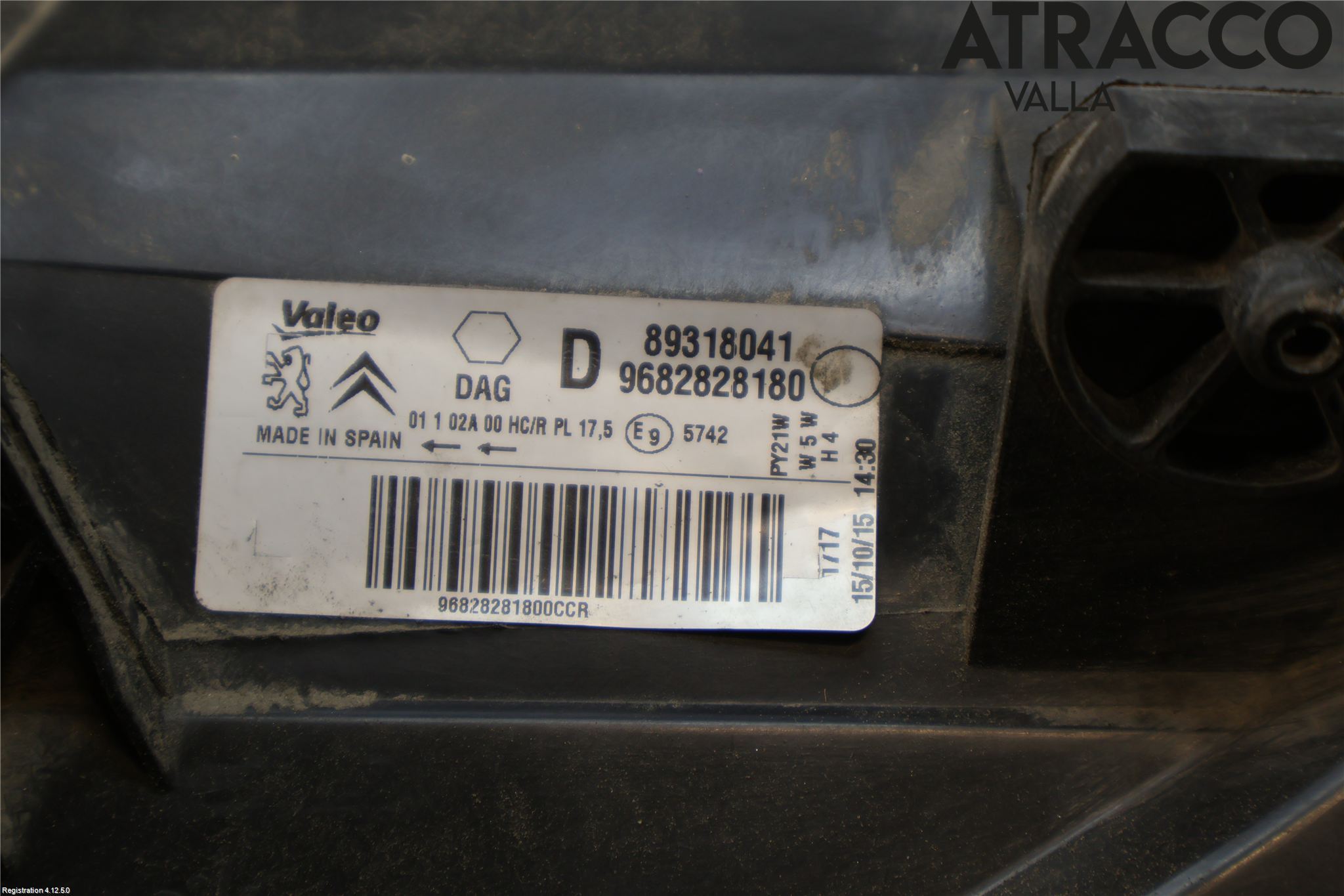 Citroen BERLINGO 08-18 Strålkastare Höger