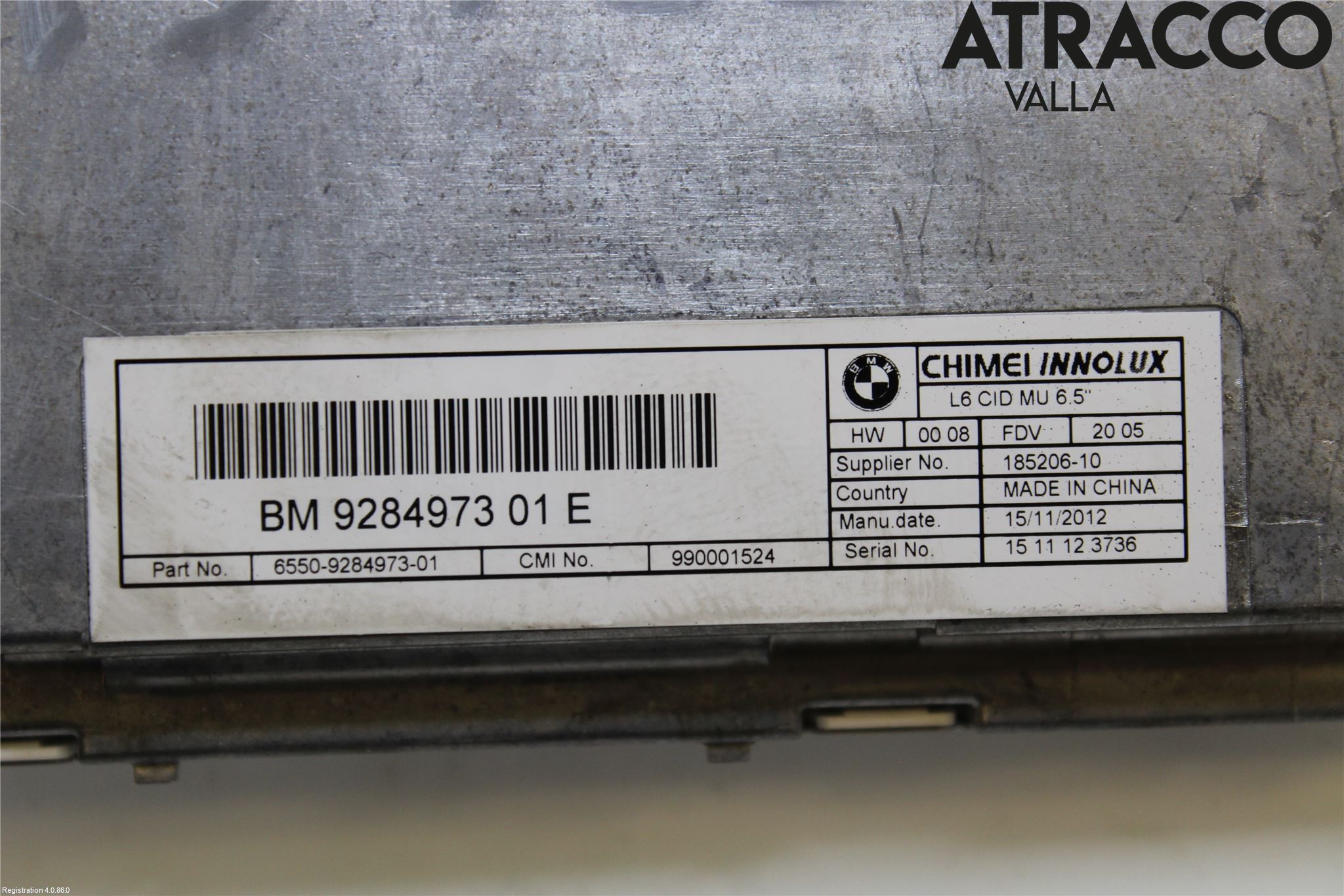 BMW 5 F10/F11/F18 09-17 Multifunktionsdisplay