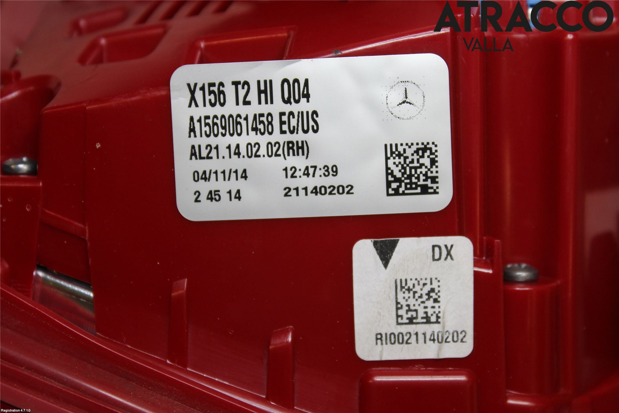 Mercedes-Benz MB GLA-KLASS (X156) 13-20 Bakljus Lucka Hö