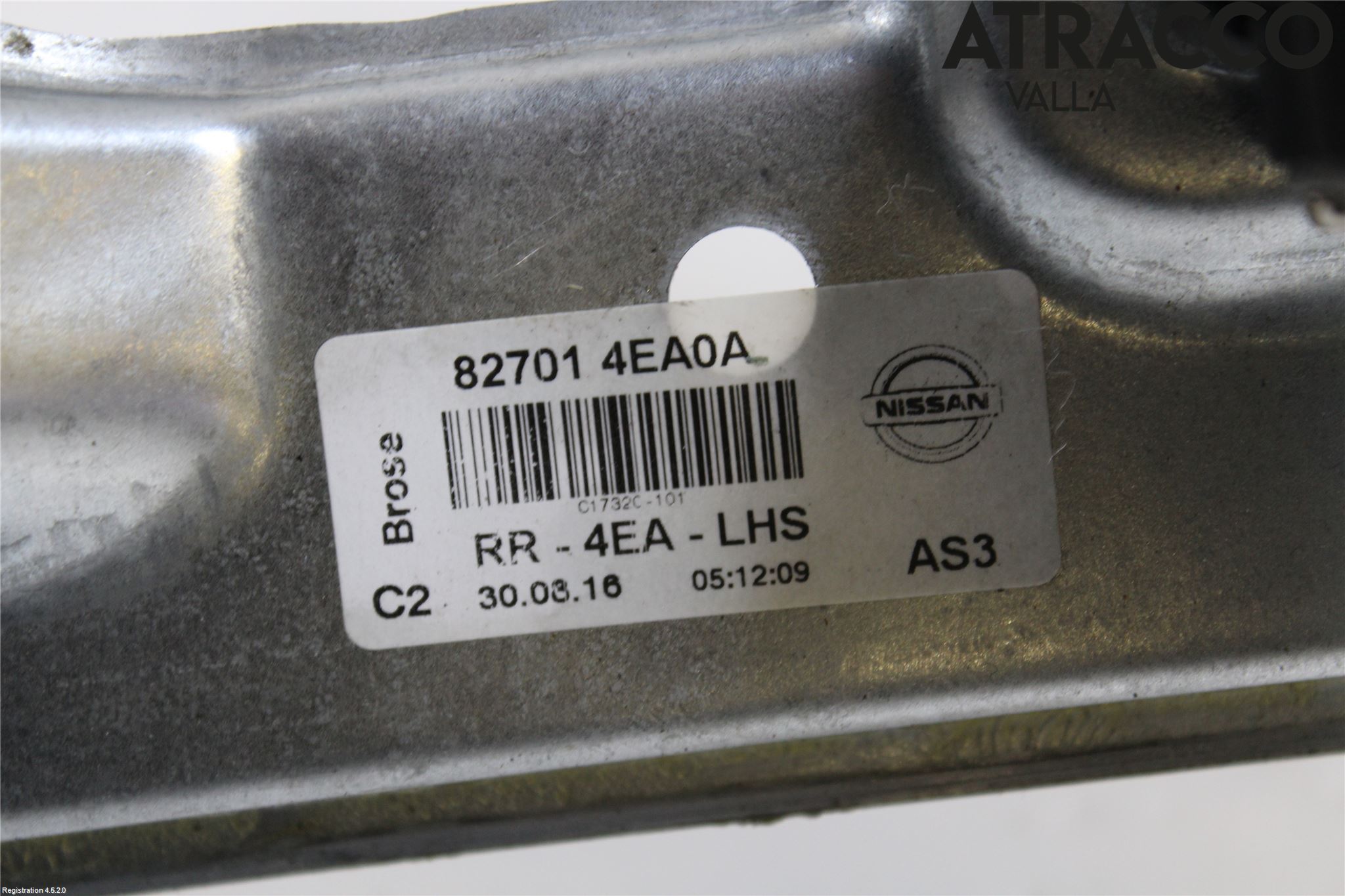 Nissan QASHQAI 14-17 Fönsterhiss El Kompl