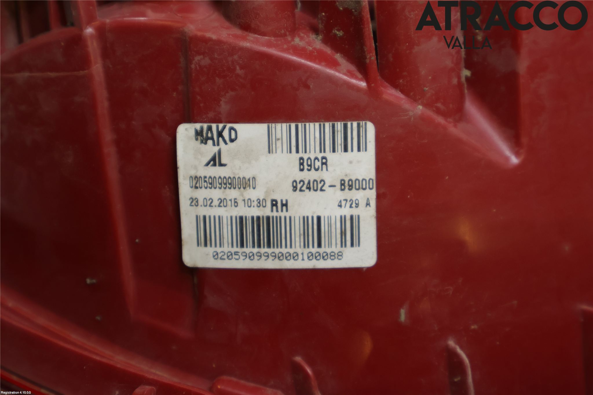 Hyundai i10 BA 14-16 Bakljus Höger