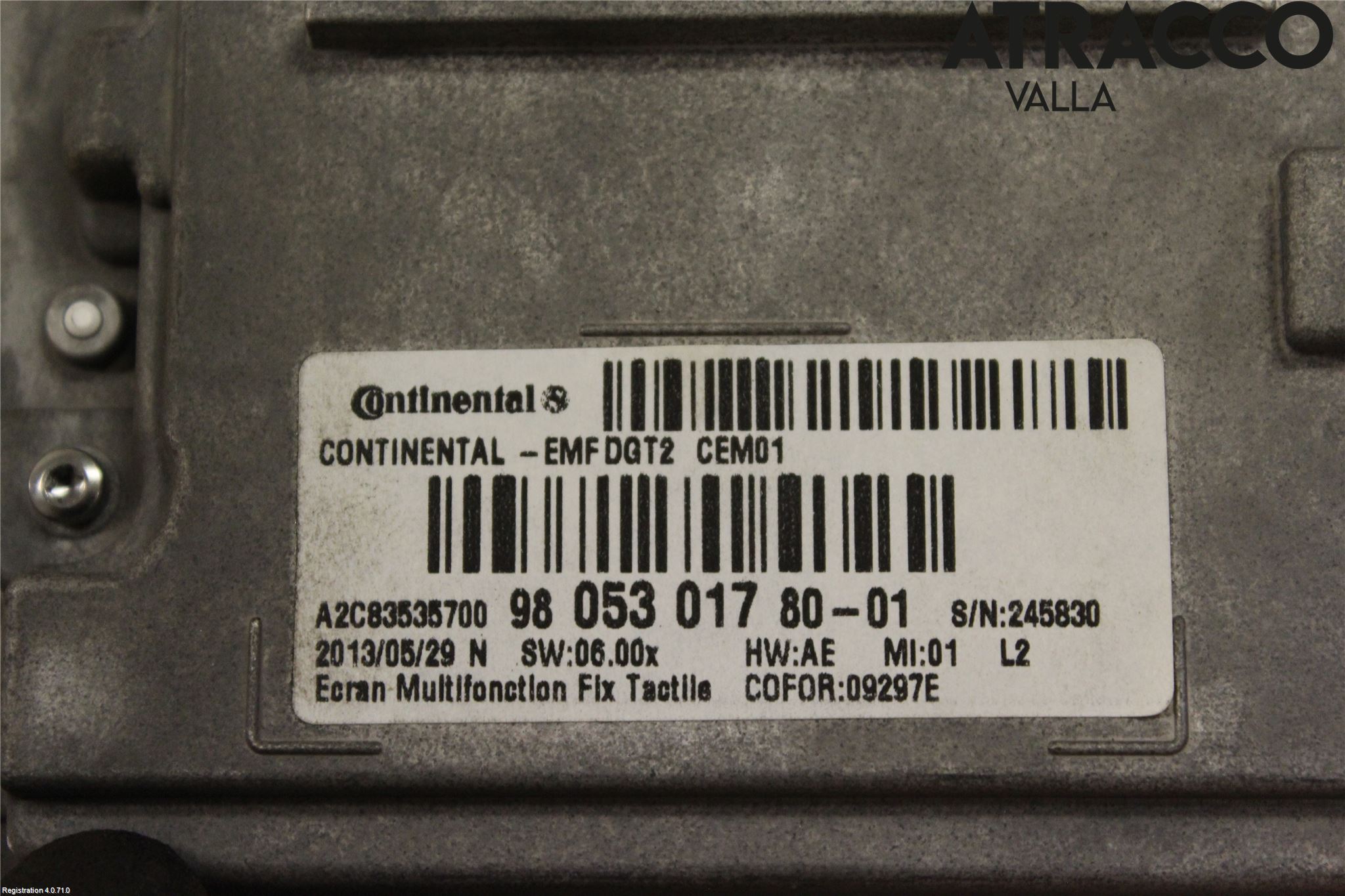 Peugeot 208 12-15 Bildskärm