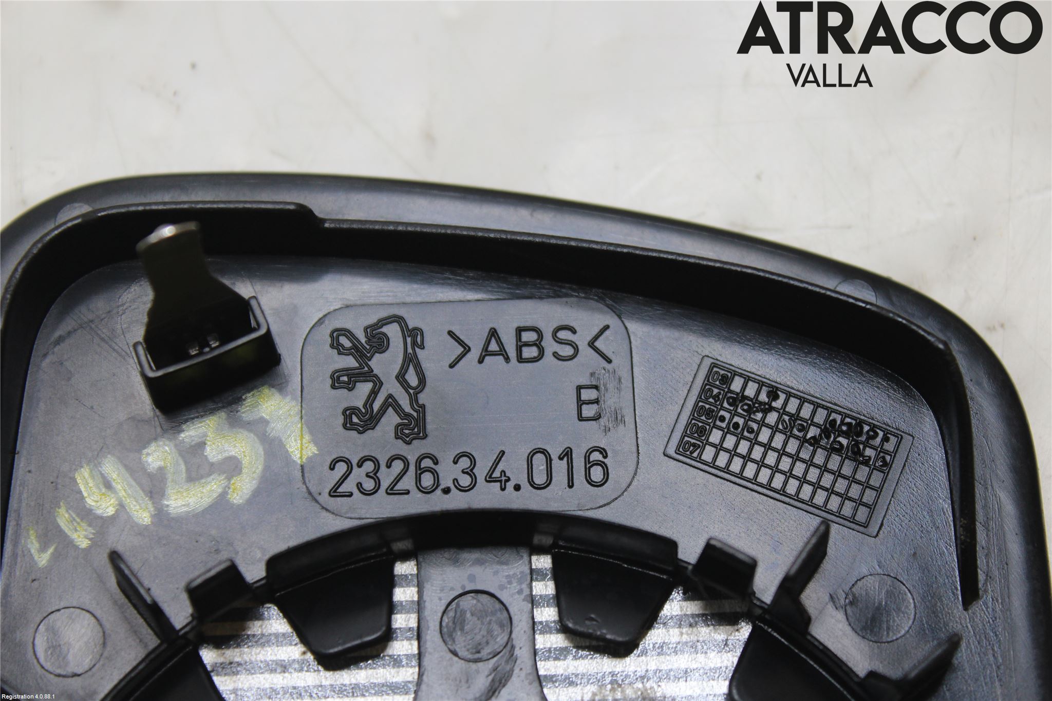 Peugeot 407 Spegelglas Hö