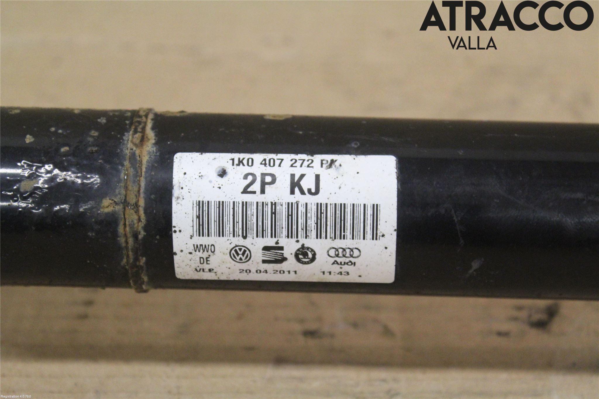 Volkswagen VW PASSAT 11-14 Drivaxel Fram Höger