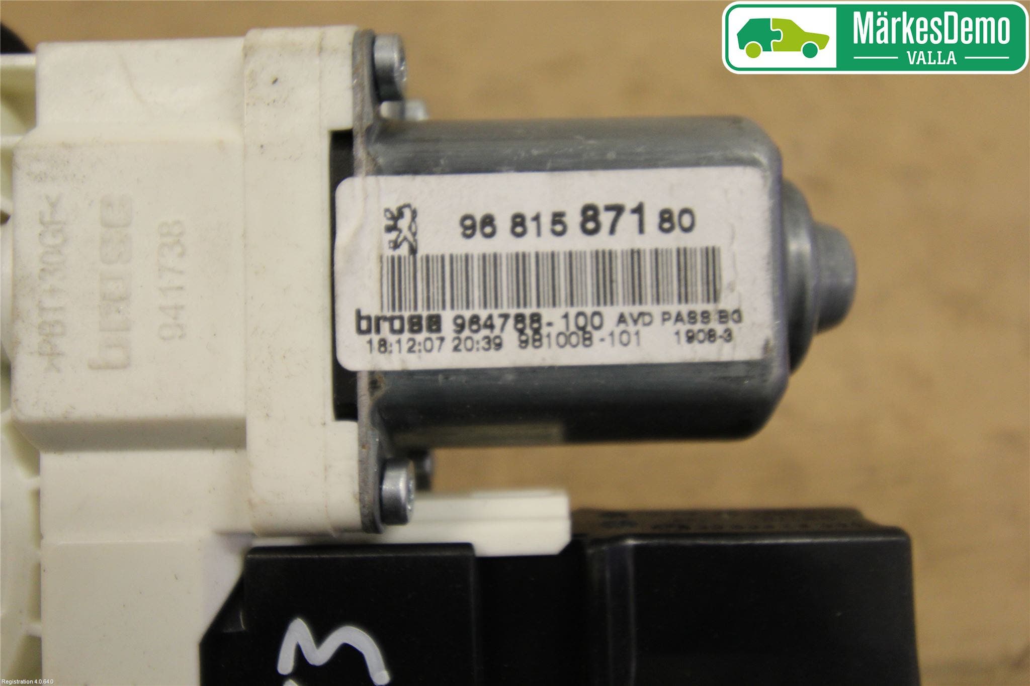 Peugeot 307 05-08 Fönsterhissmotor