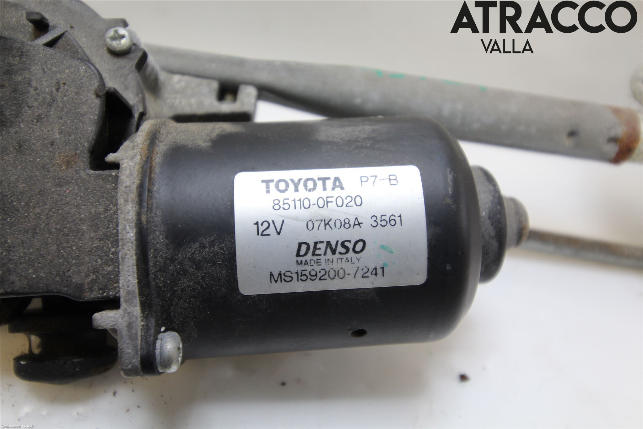 Toyota COROLLA VERSO 08-09 Torkarmekanism Vindruta