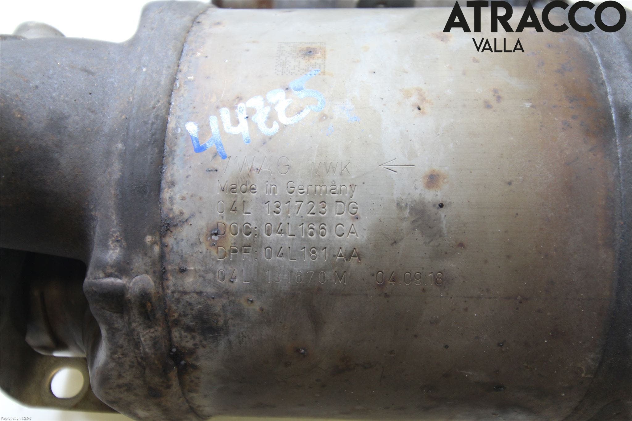 Volkswagen VW CADDY 16-20 Avgas Partikelfilter