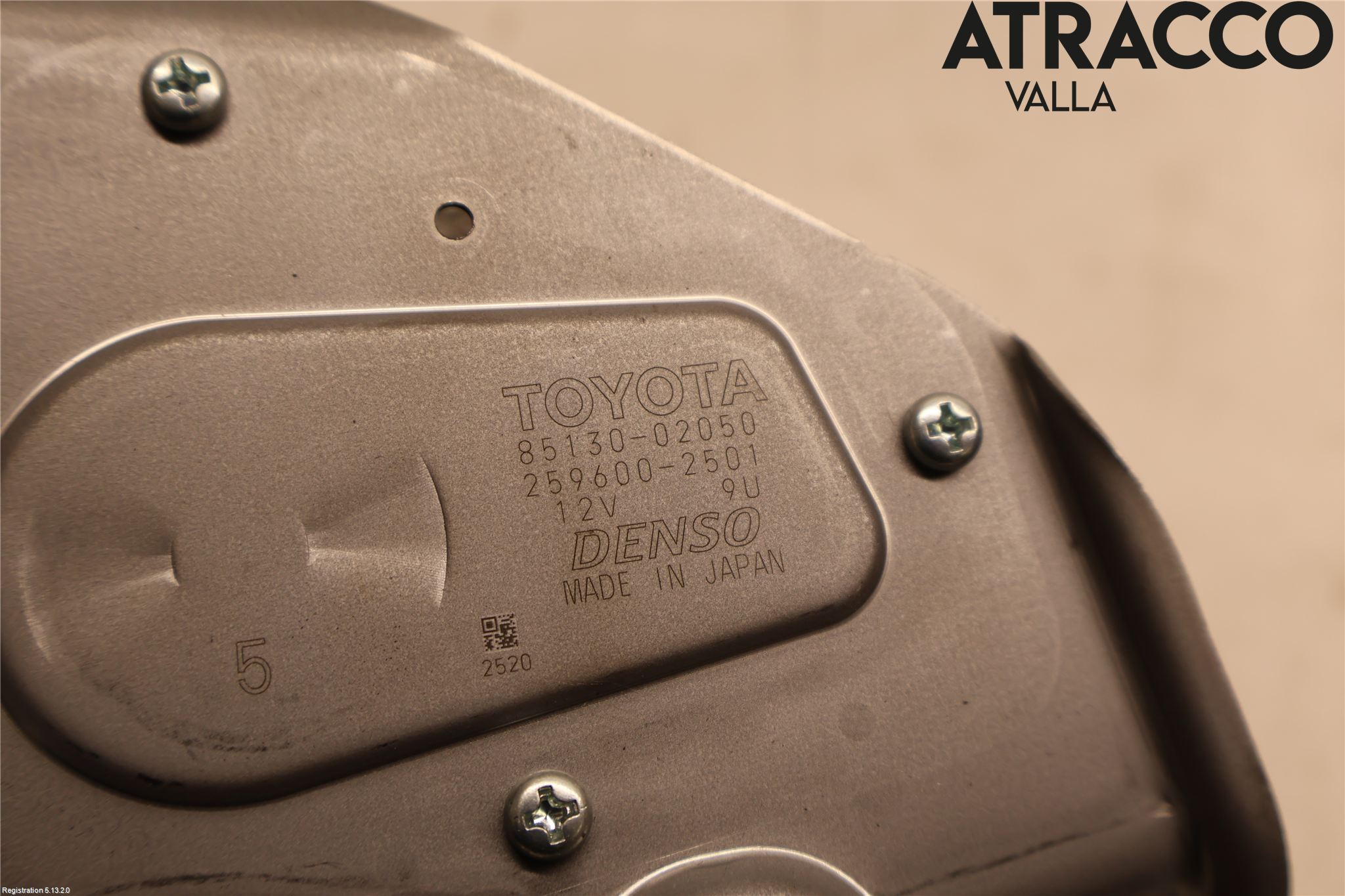 Toyota AURIS 13-19 Torkarmotor Baklucka