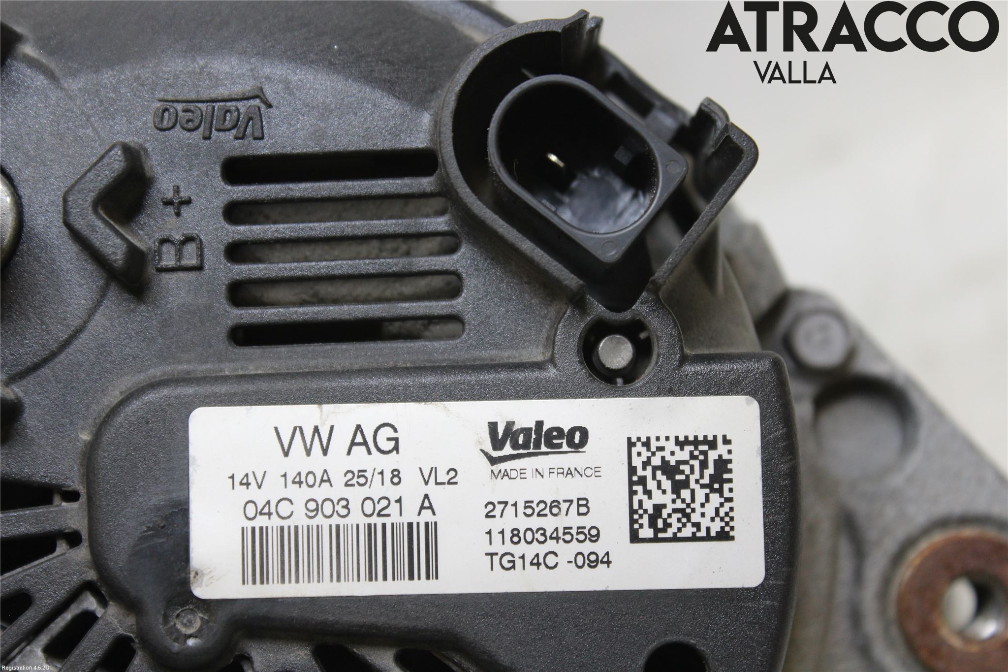Volkswagen VW TIGUAN 16-24 Generator