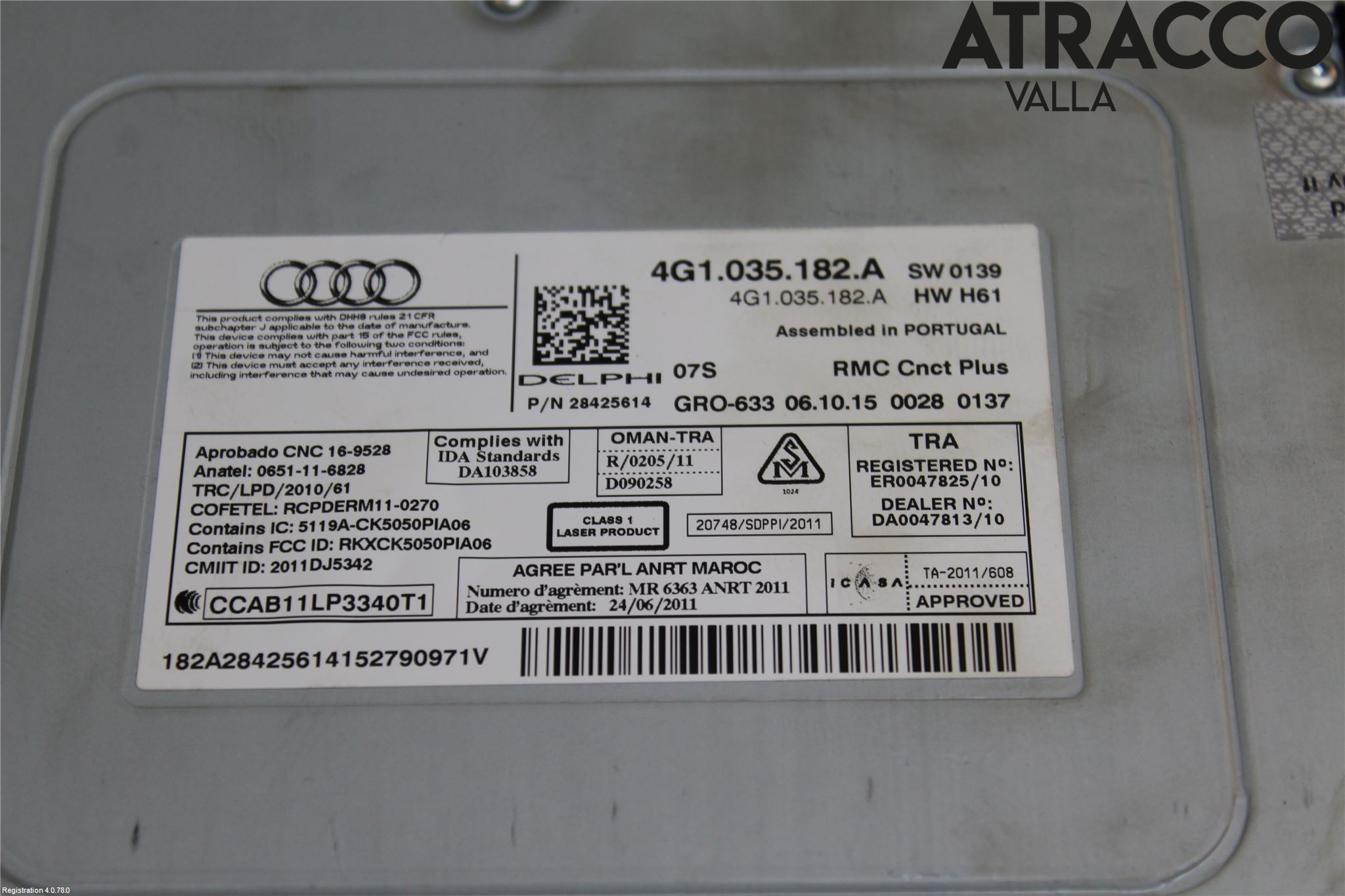 Audi A6 ALLROAD 12-18 Cd Radio - Multimediapanel