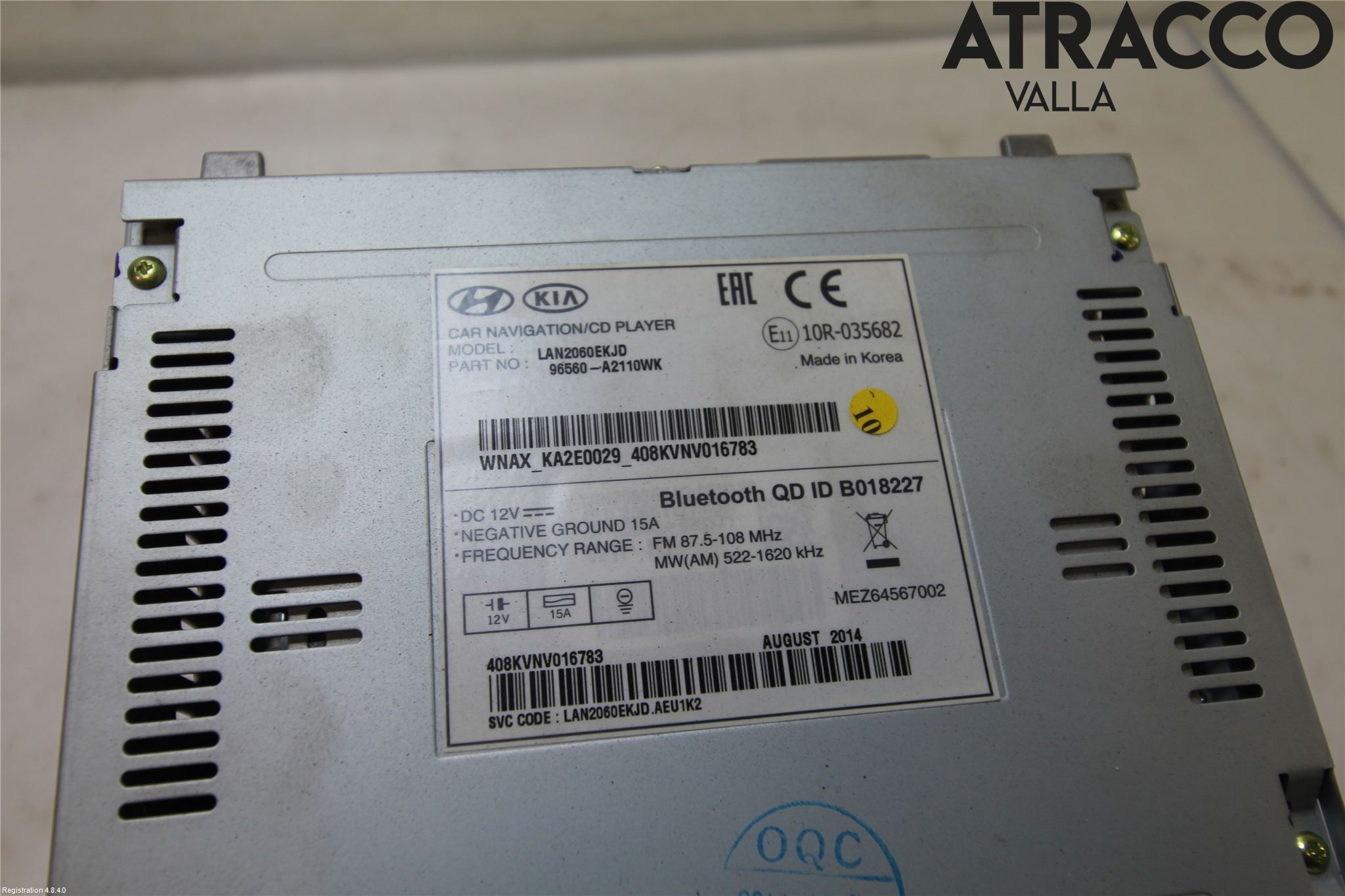 Kia CEED 12-18 Cd Radio - Multimediapanel