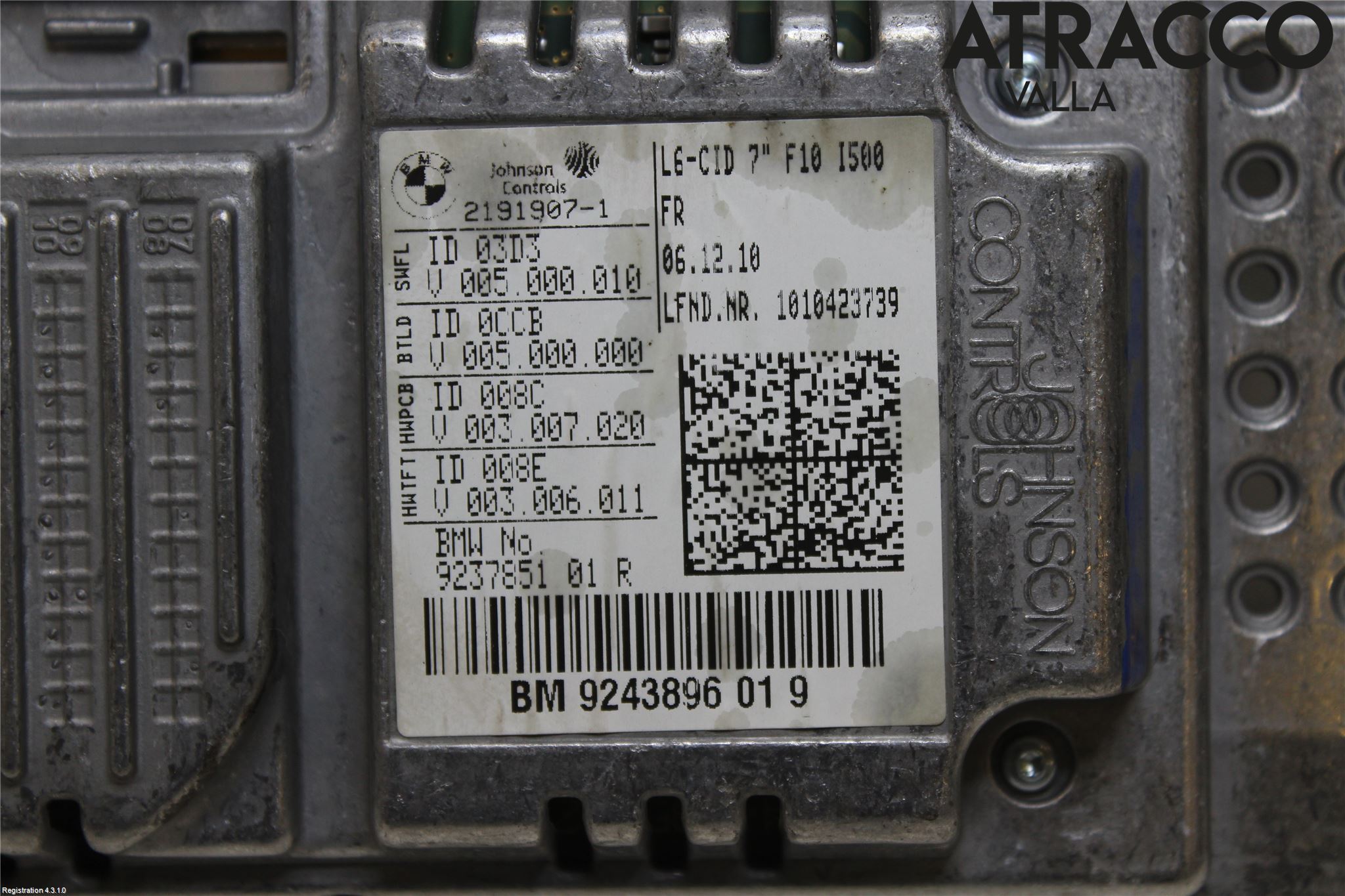 BMW 5 F10/F11/F18 09-17 Multifunktionsdisplay