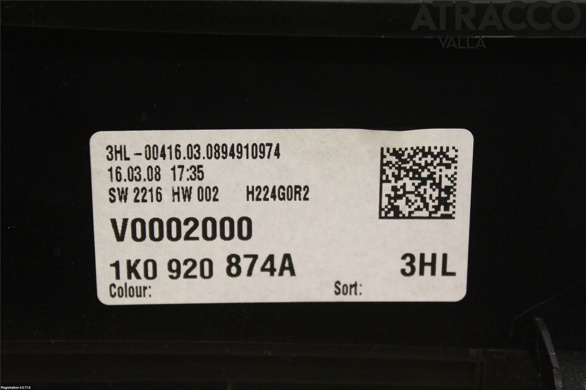 Volkswagen VW GOLF V 04-09 Instrument Komb