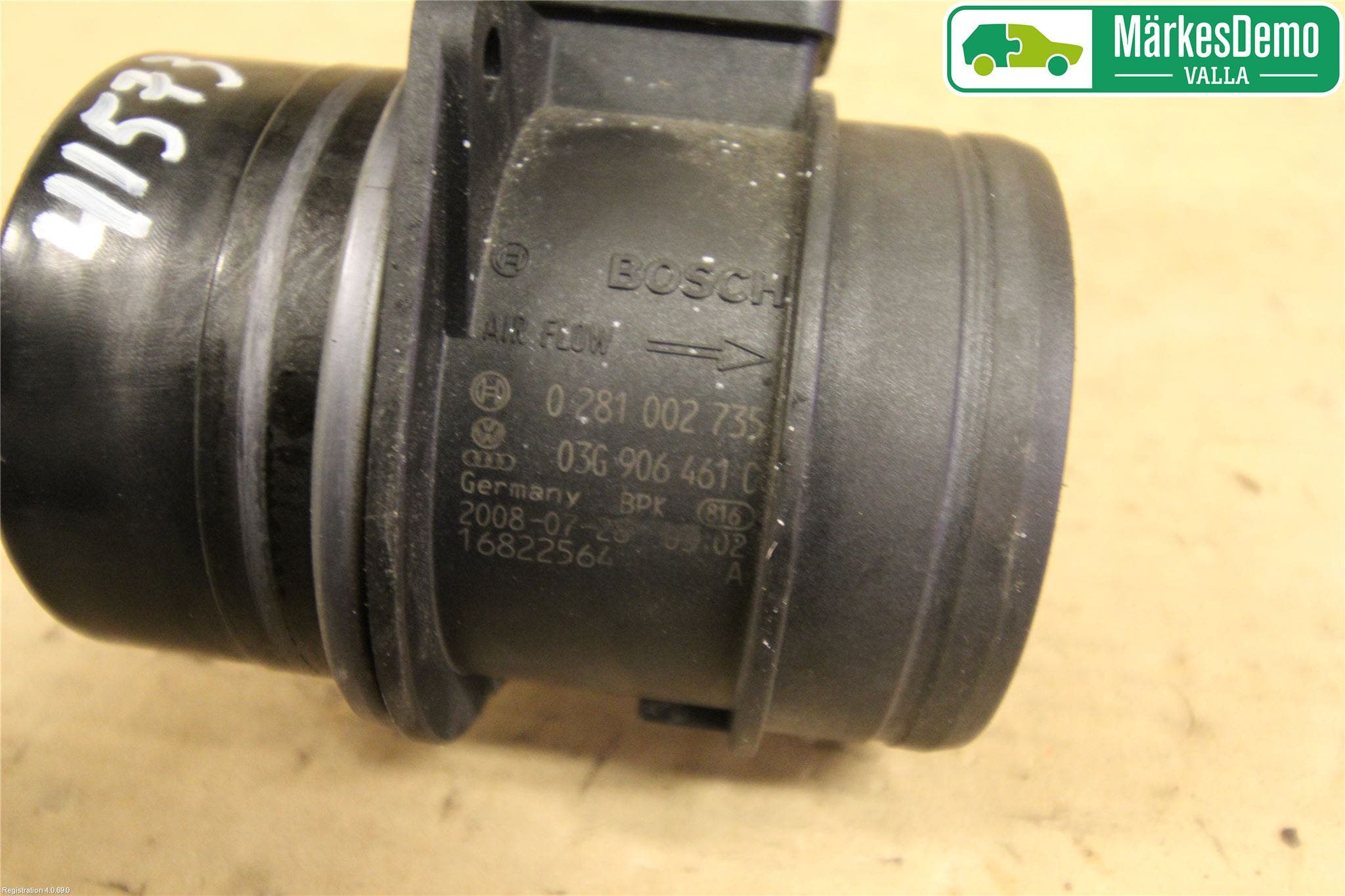 Volkswagen VW PASSAT 05-11 Injluftmassamätare