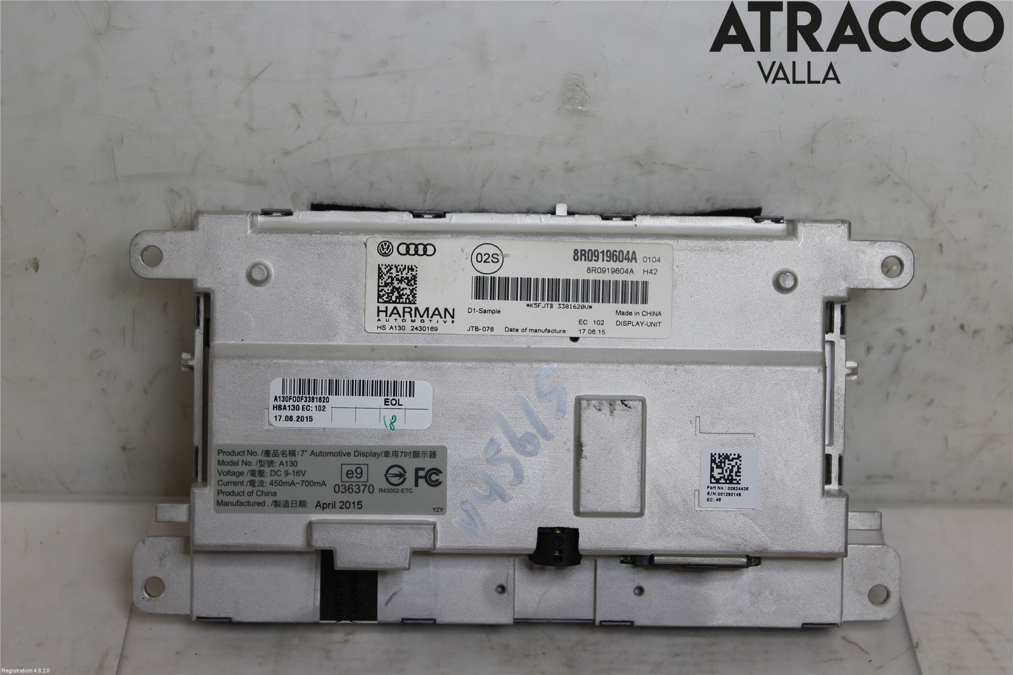 Audi A4 12-15 Multifunktionsdisplay