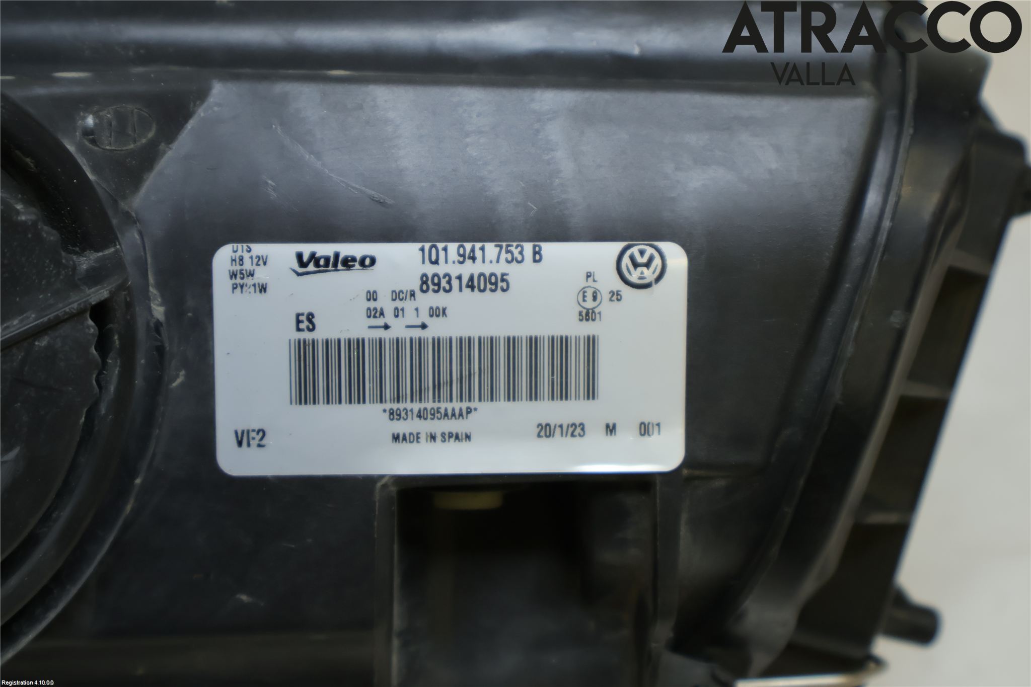 Volkswagen VW EOS  06-10 Strålkastare Vänster