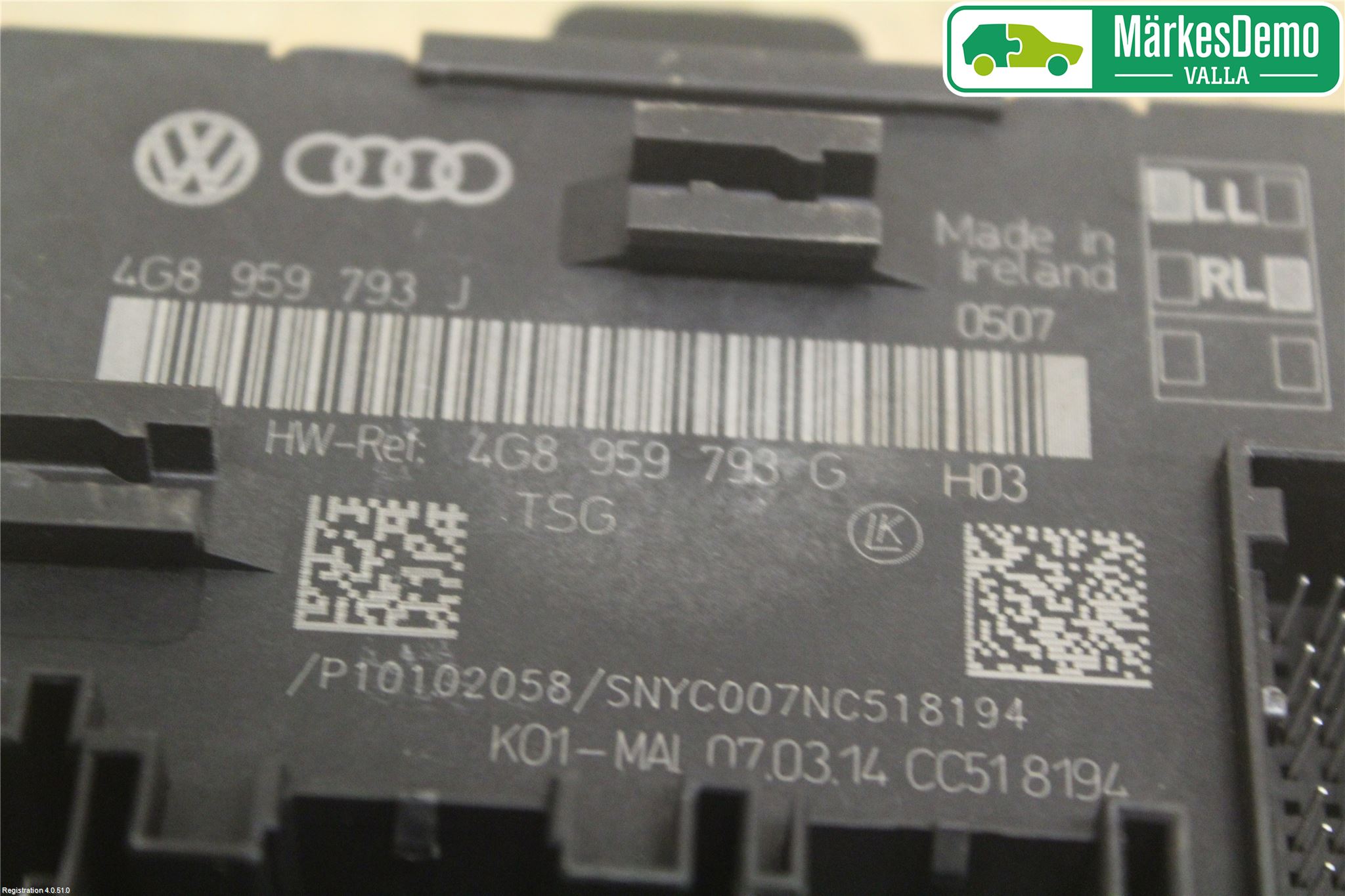 Audi A6 ALLROAD 12-18 Styrenhet Dörr