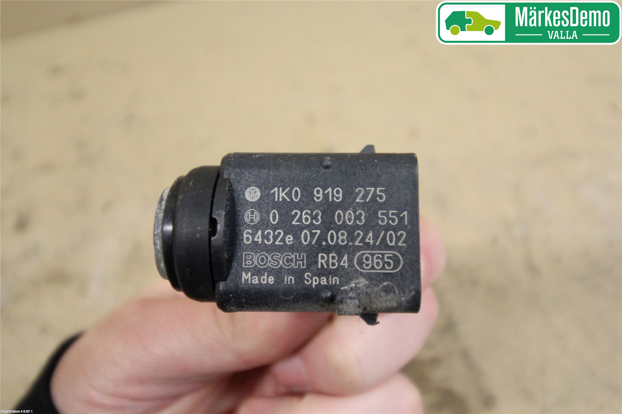 Volkswagen VW GOLF V 04-09 Parkeringshjälp Backsensor