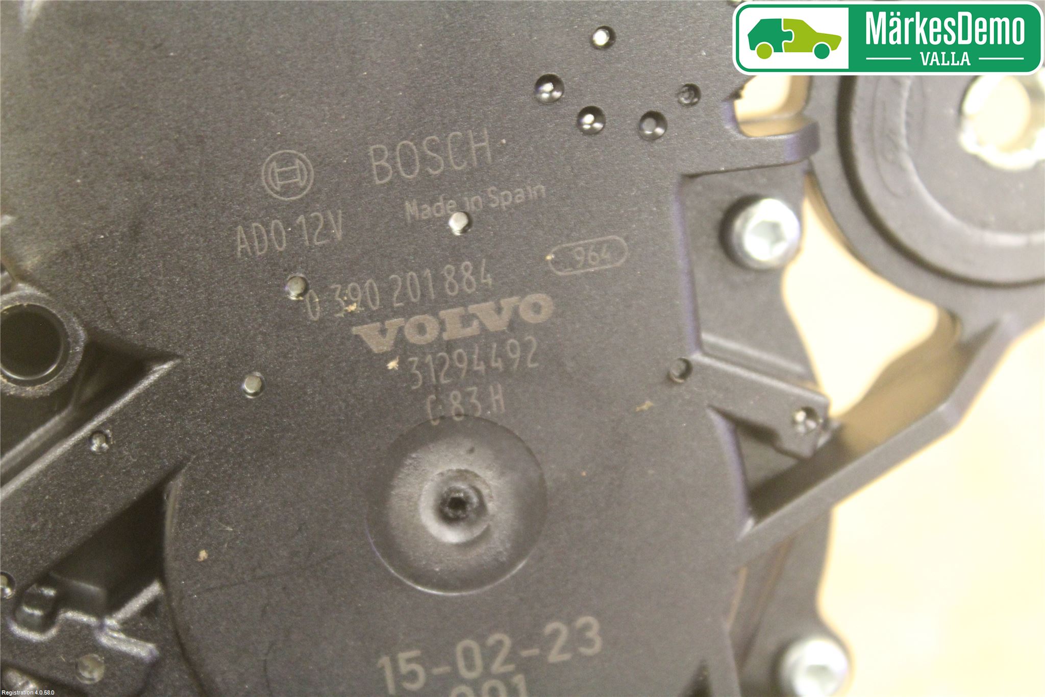 Volvo V40 12-19 Torkarmotor Baklucka