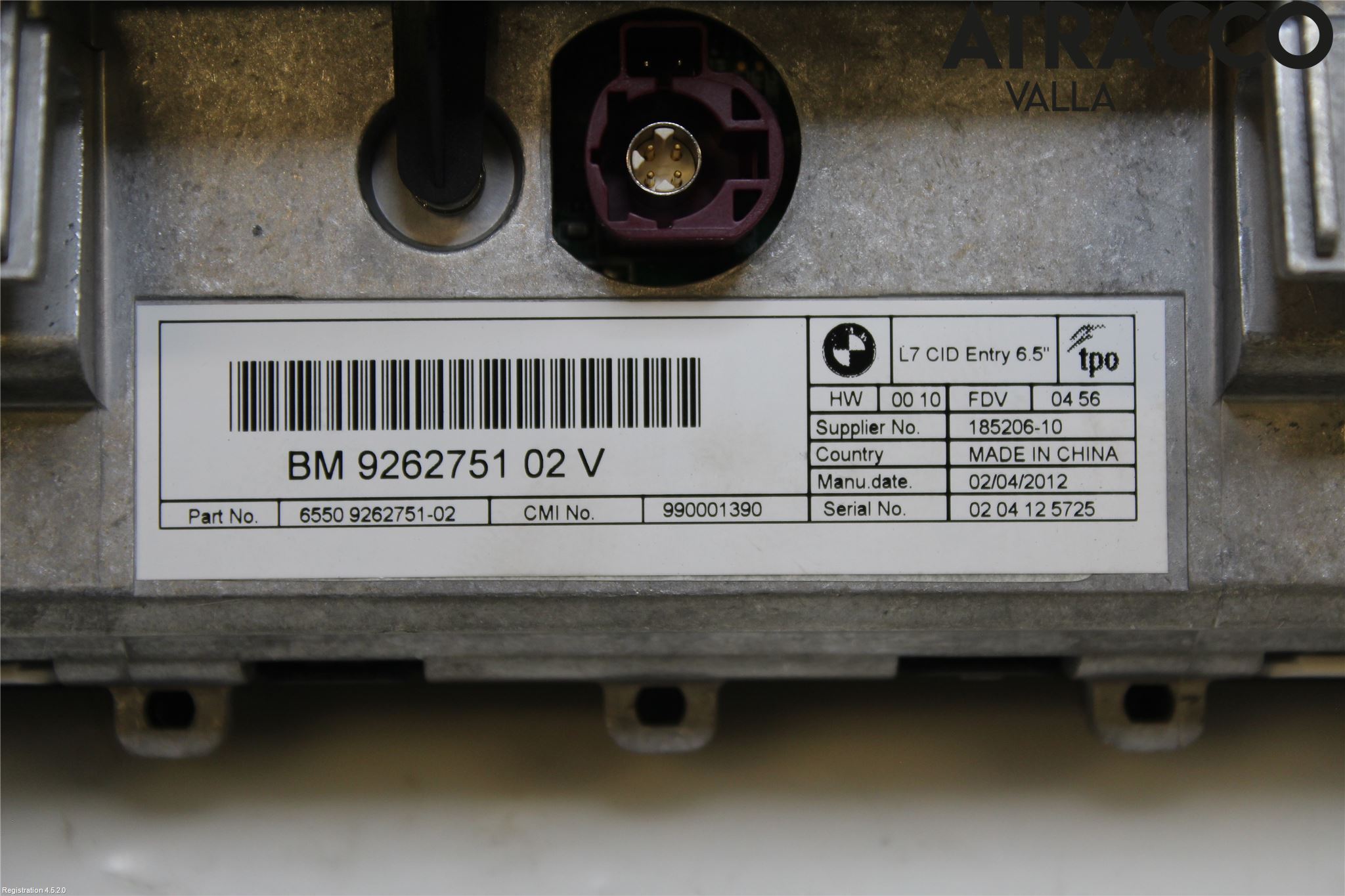 BMW 1 F20/F21 11-19 Multifunktionsdisplay