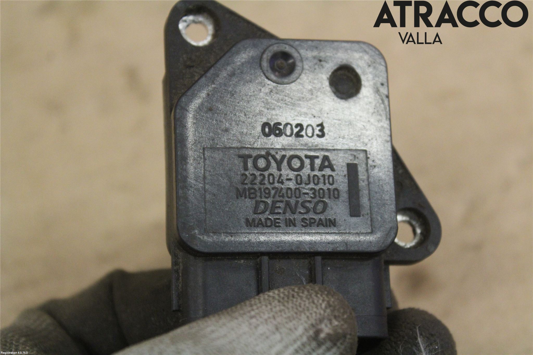 Toyota COROLLA VERSO 04-07 Injluftmassamätare