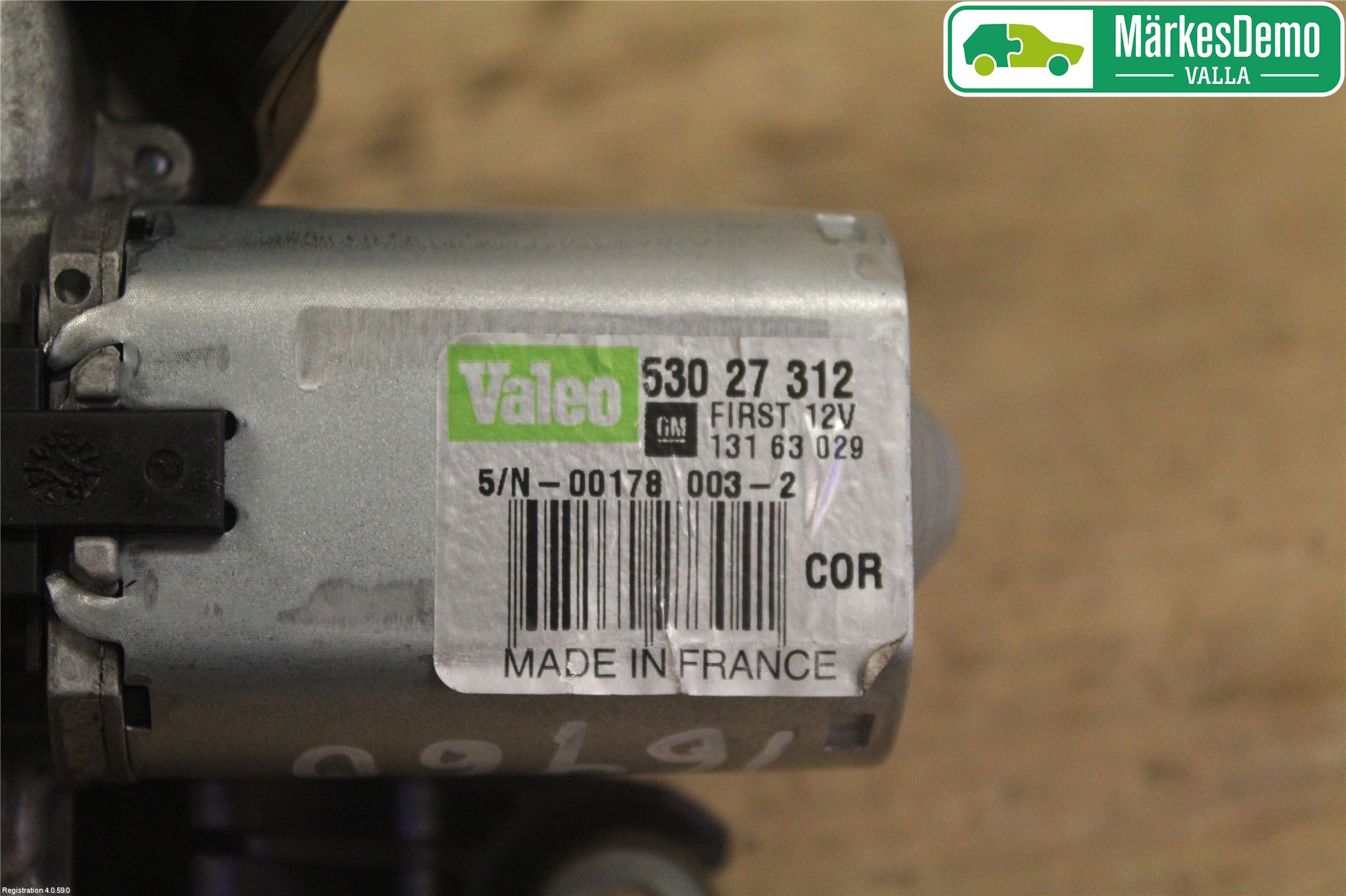 Opel CORSA D 07-14 Torkarmotor Baklucka