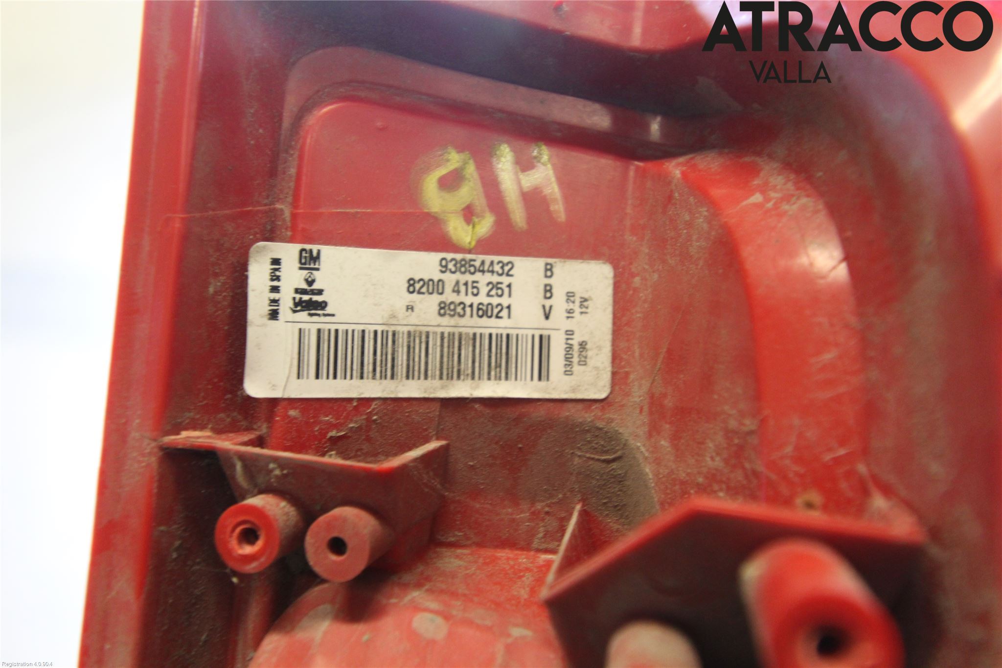 Nissan PRIMASTAR Bakljus Höger