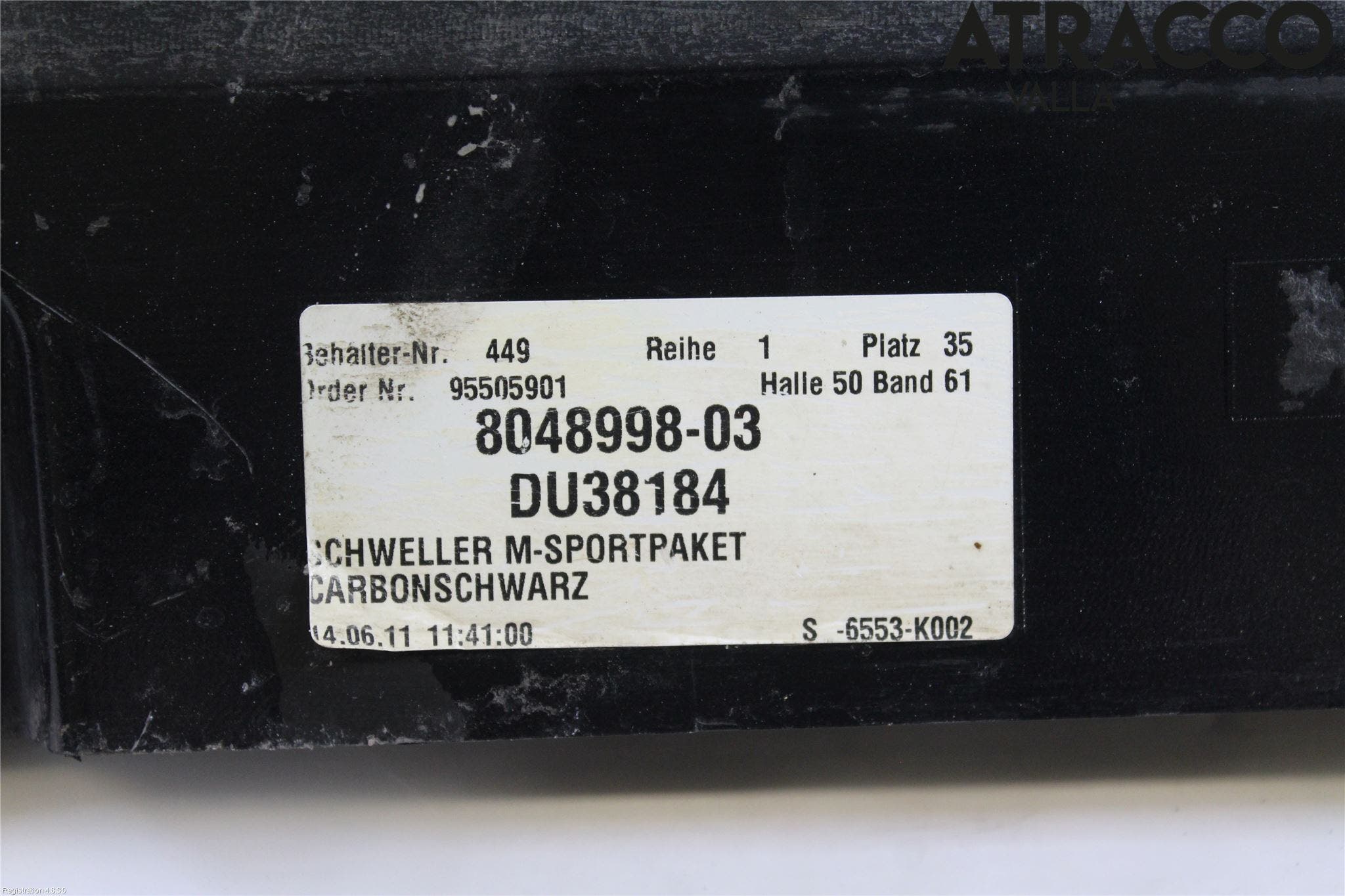 BMW 5 F10/F11/F18 09-17 Sidokjol Hö