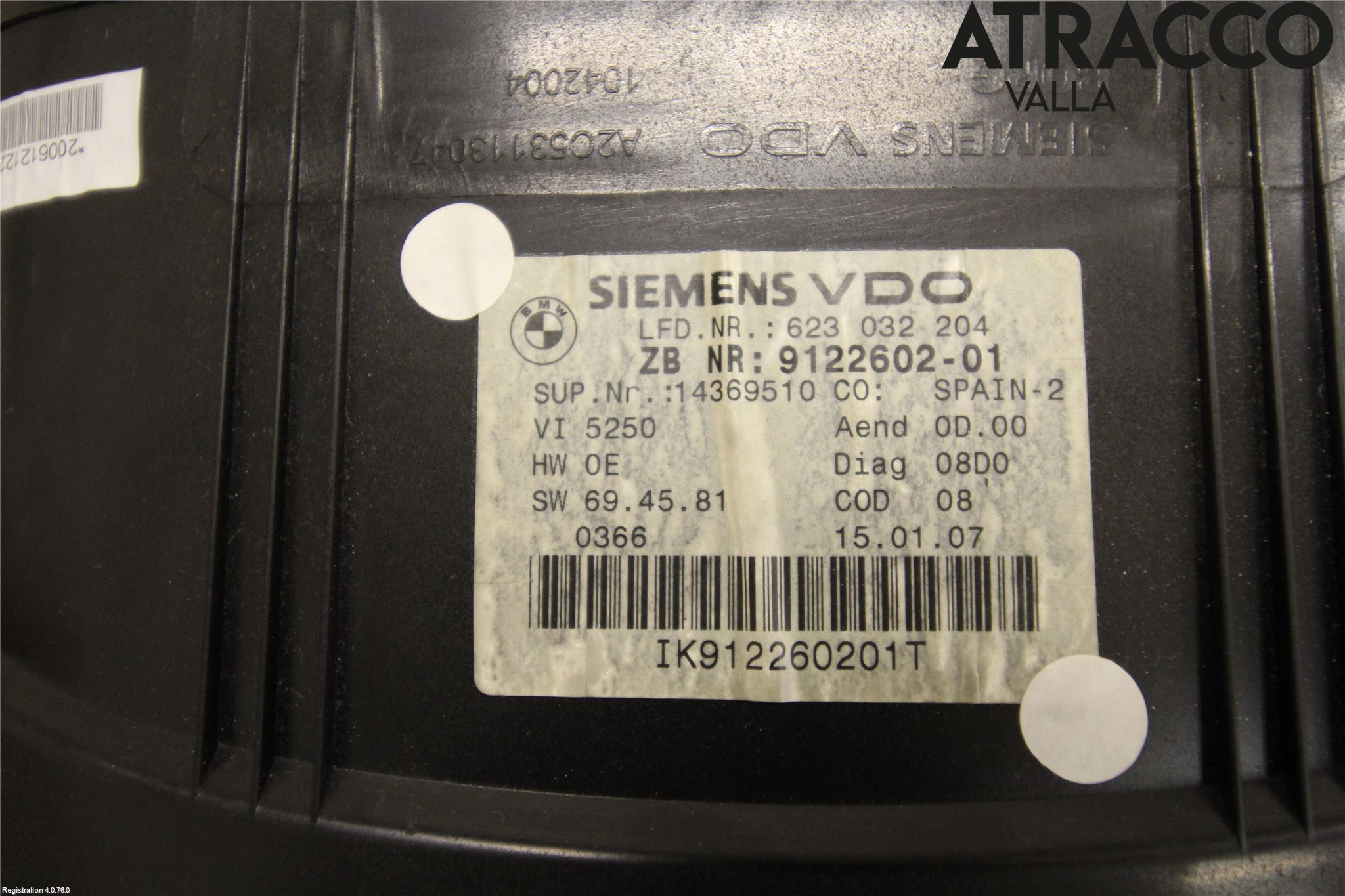 BMW 3 E90/91 SED/TOU 05-12 Instrument Komb