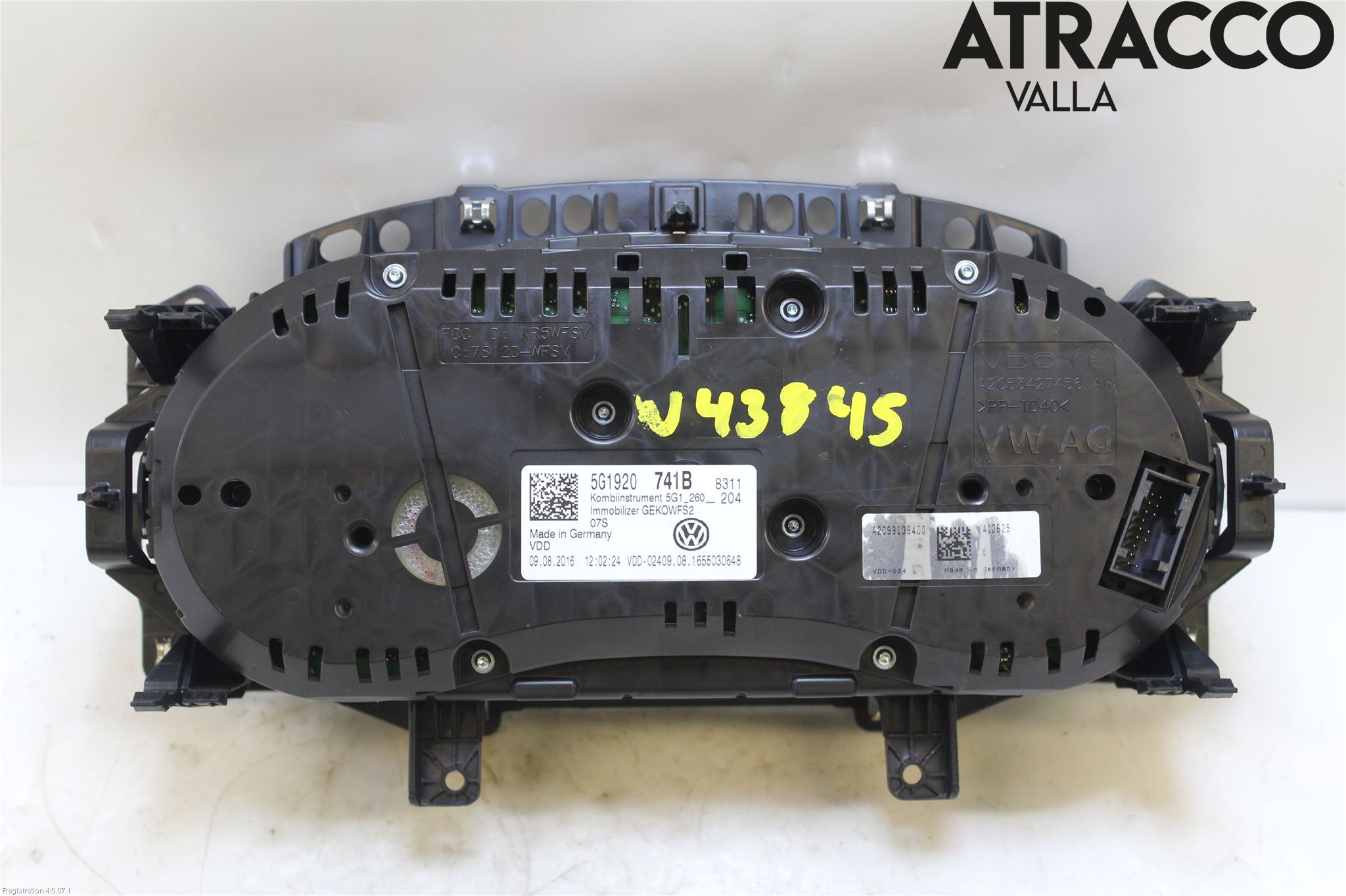 Volkswagen VW GOLF / E-GOLF VII 13-20 Instrument Komb