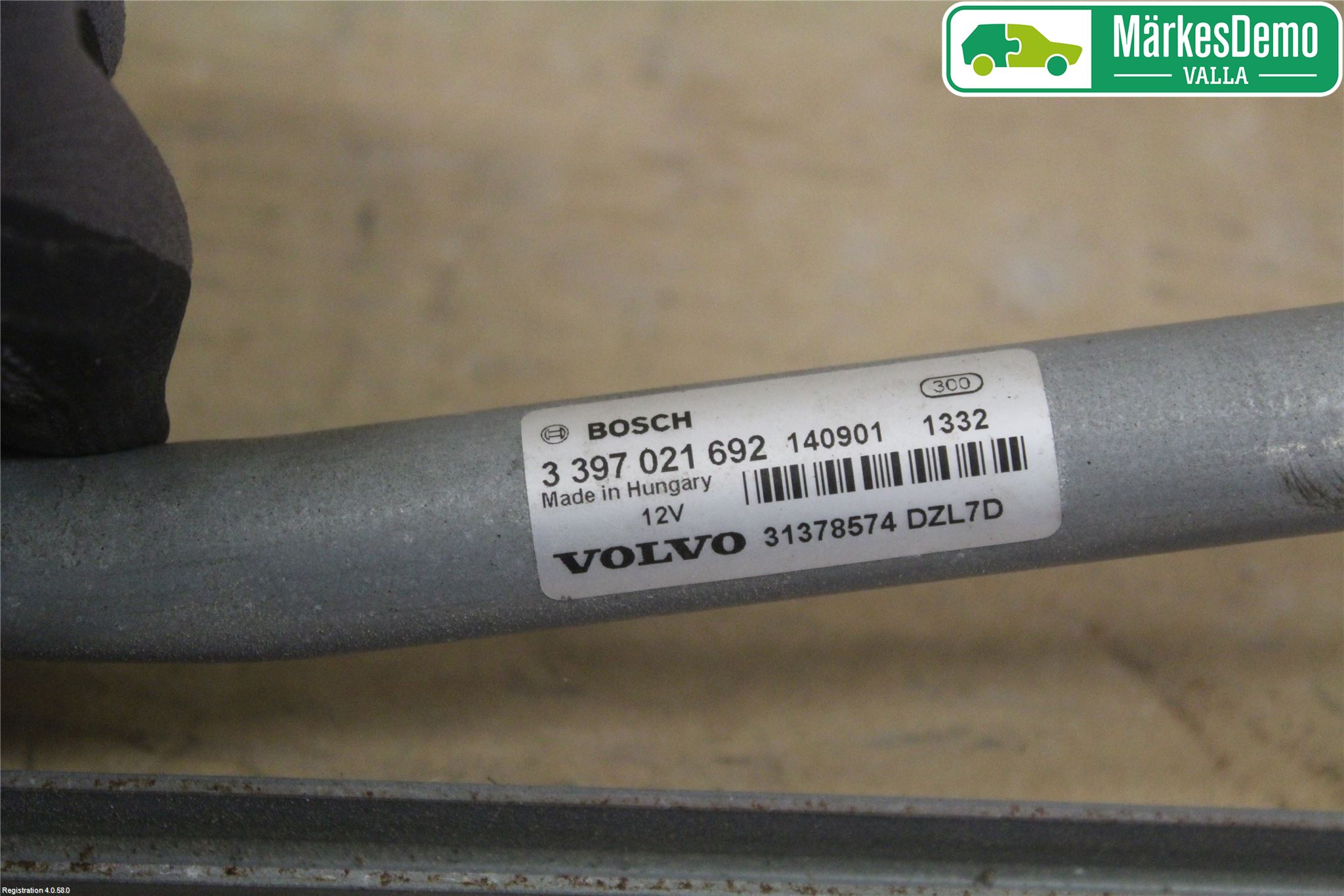 Volvo V40 12-19 Torkarmekanism Vindruta