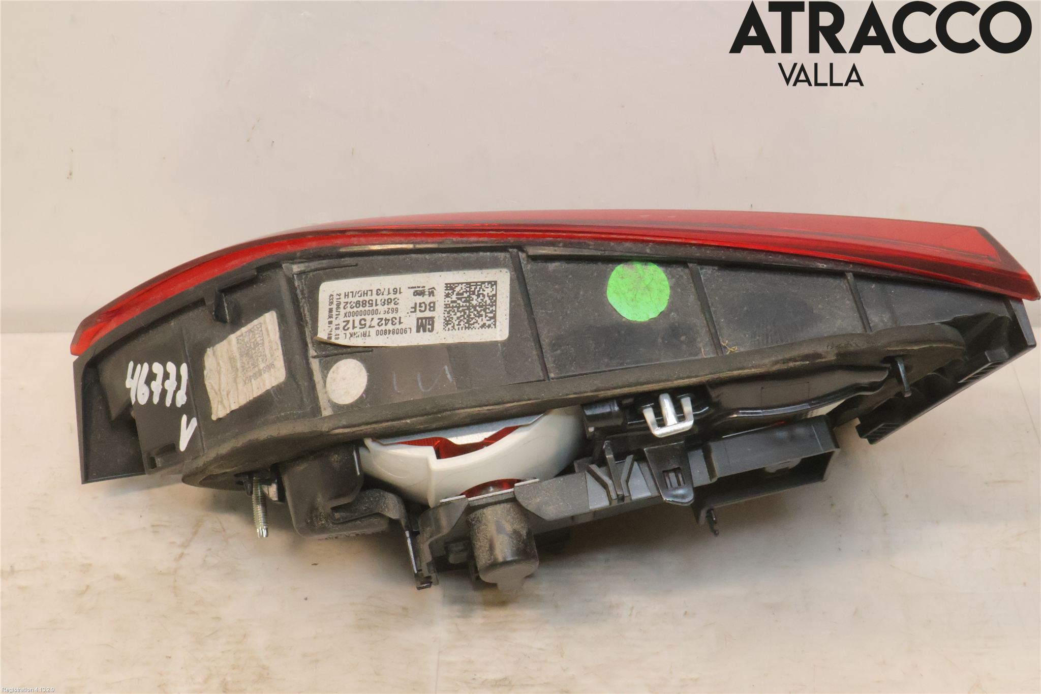 Opel ASTRA K 16-22 Bakljus Lucka Vä